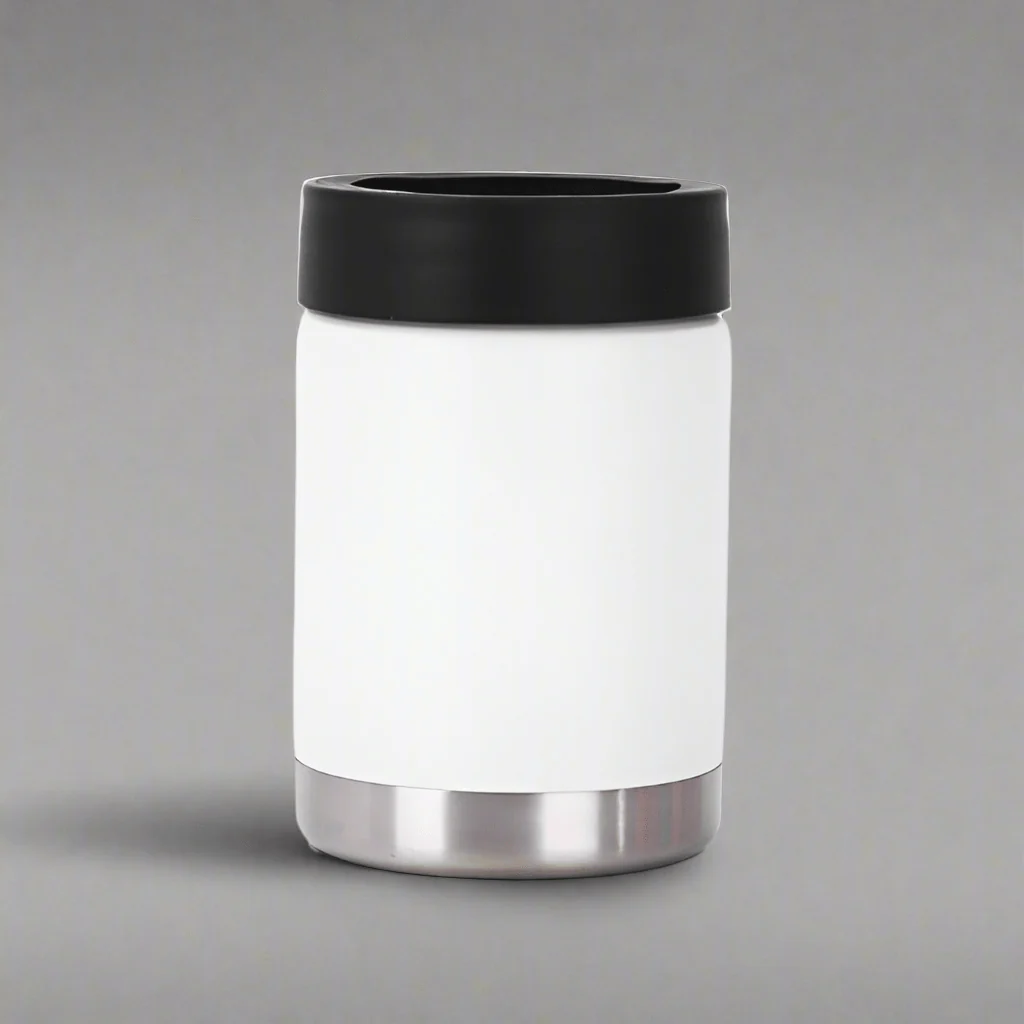 12oz Can Cooler - White