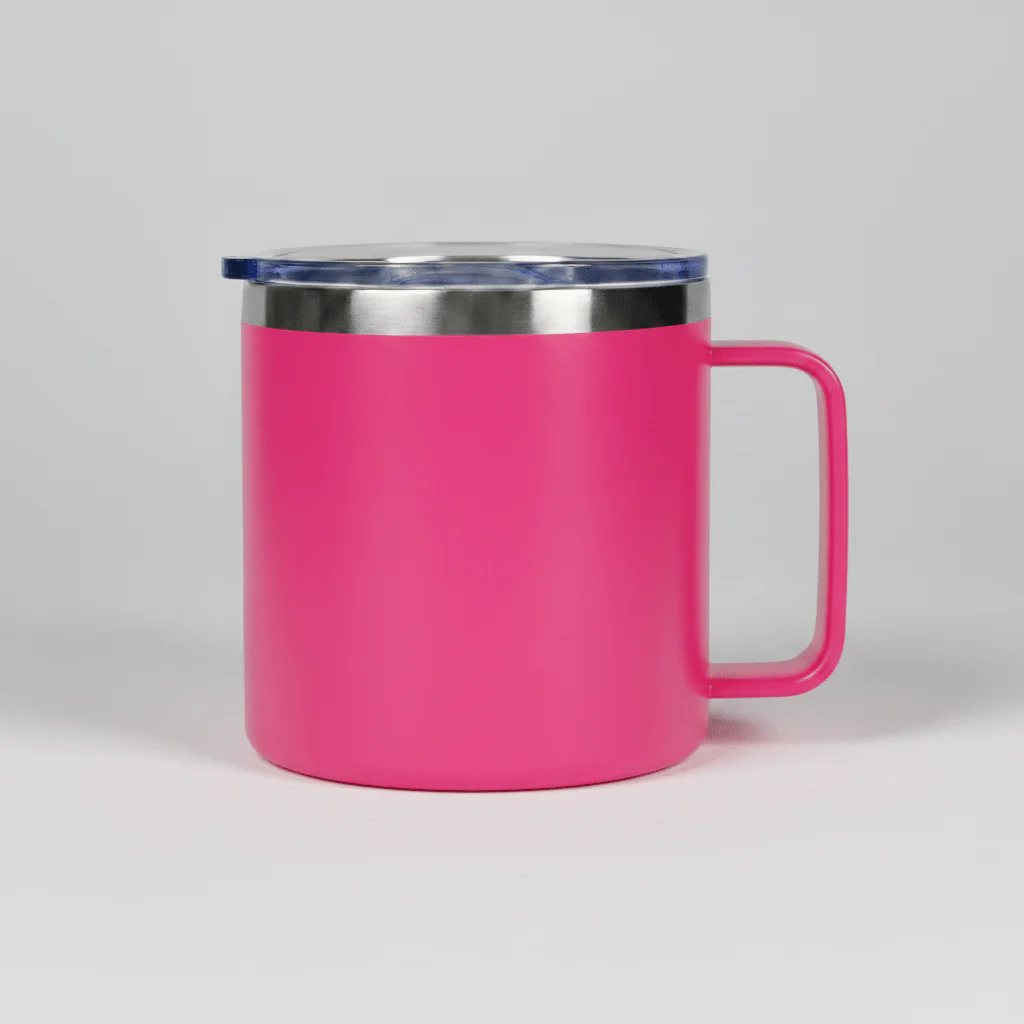 14oz Camping Mug - Hot Pink