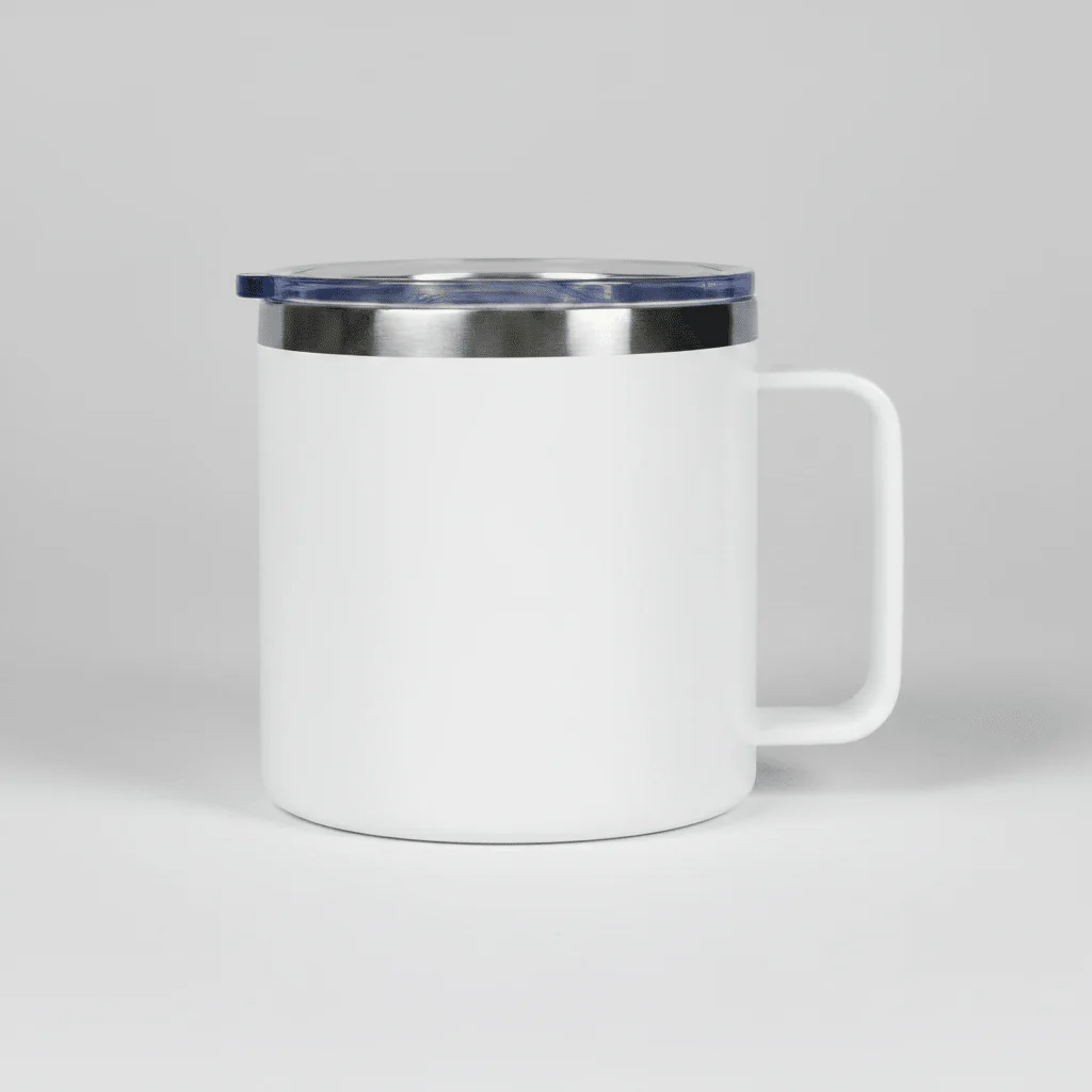14oz Camping Mug - White
