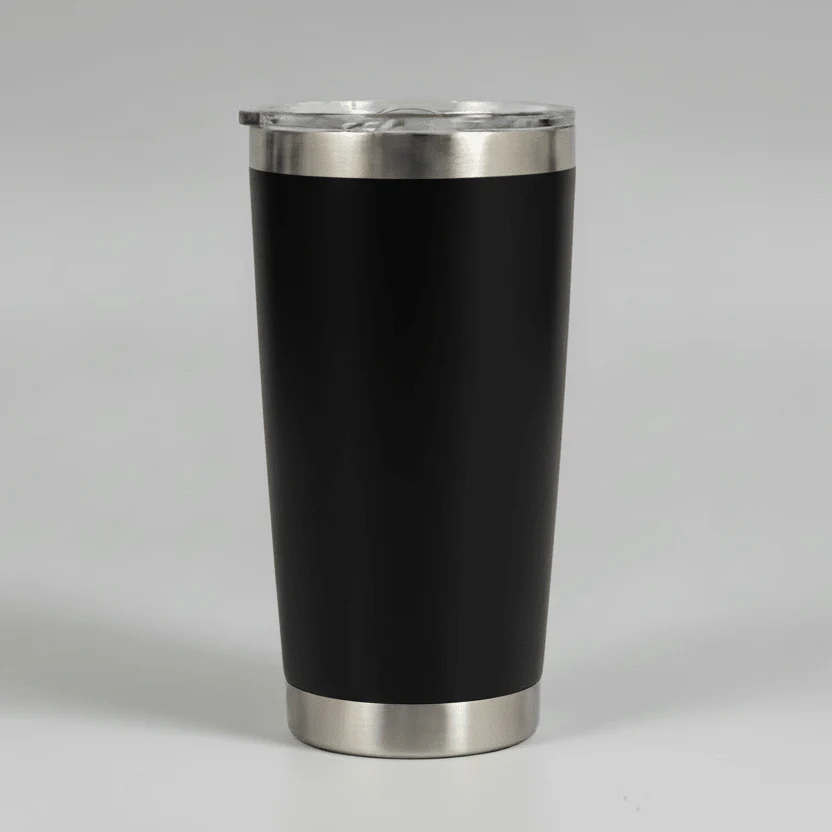 20oz Ceramic Lined Tumbler - Black - Image 2