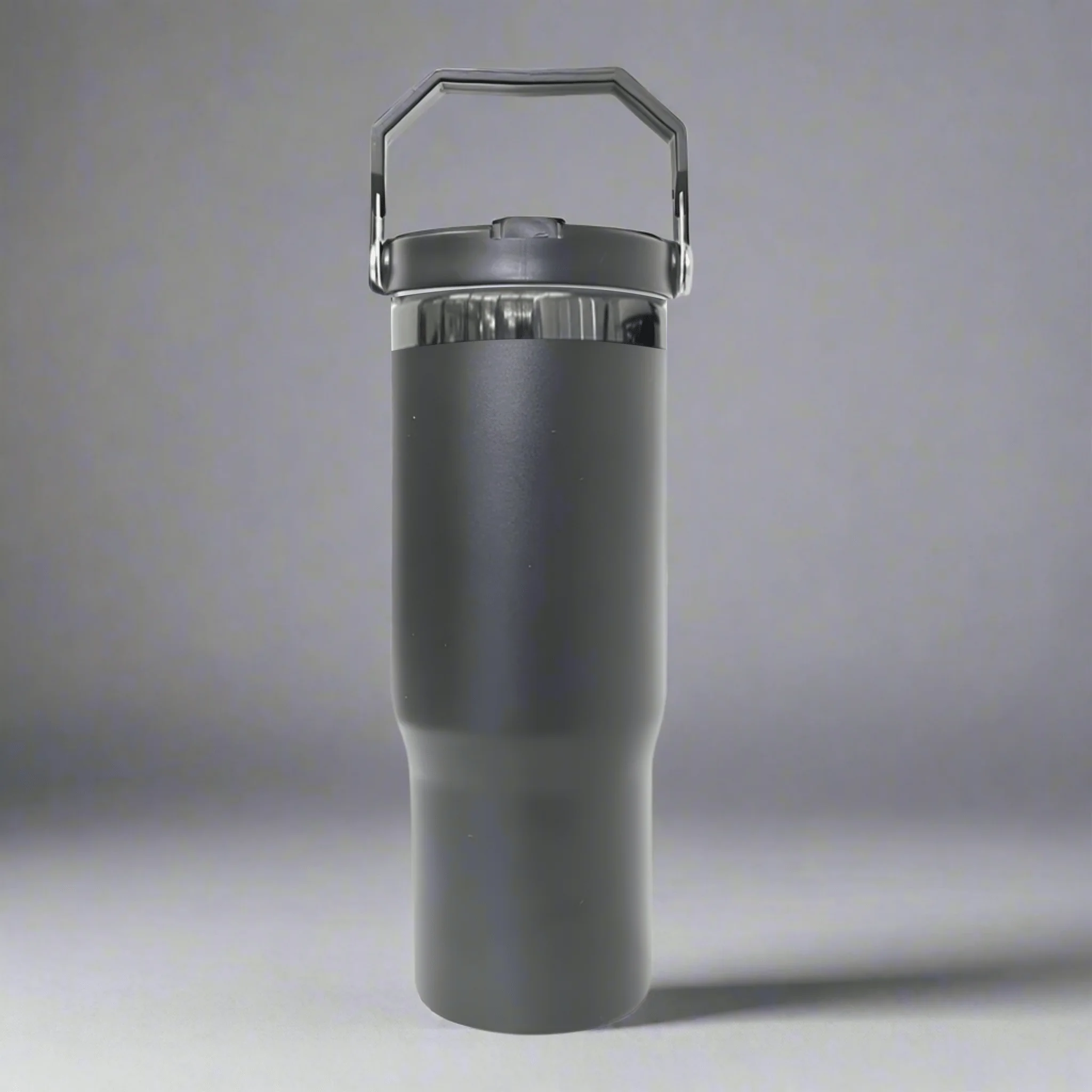 30oz Black Plated Flip Tumbler - Black