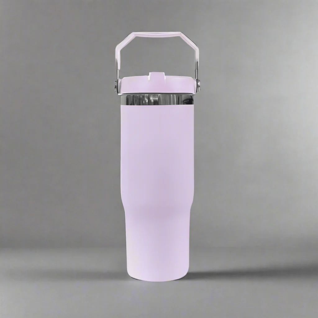 30oz Black Plated Flip Tumbler - Lavender