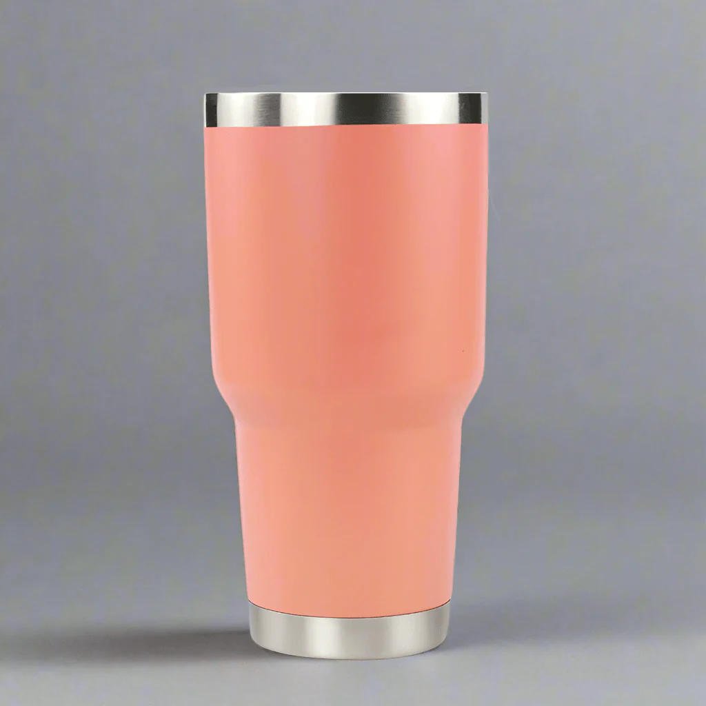 30oz Stainless Tumbler - Peach