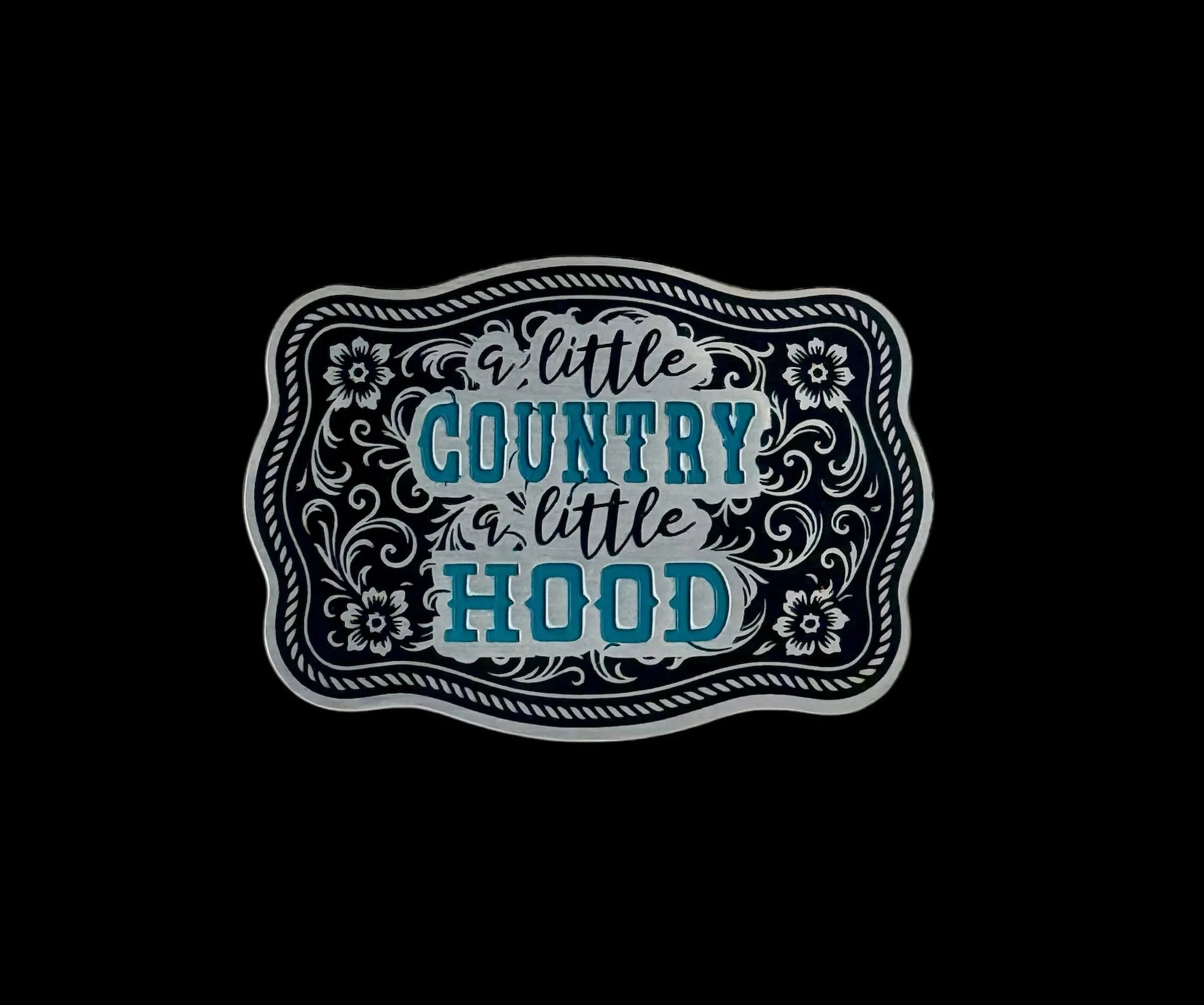 A Little Country A Little Hood Tri-Layer Acrylic Hat Patch - Image 3
