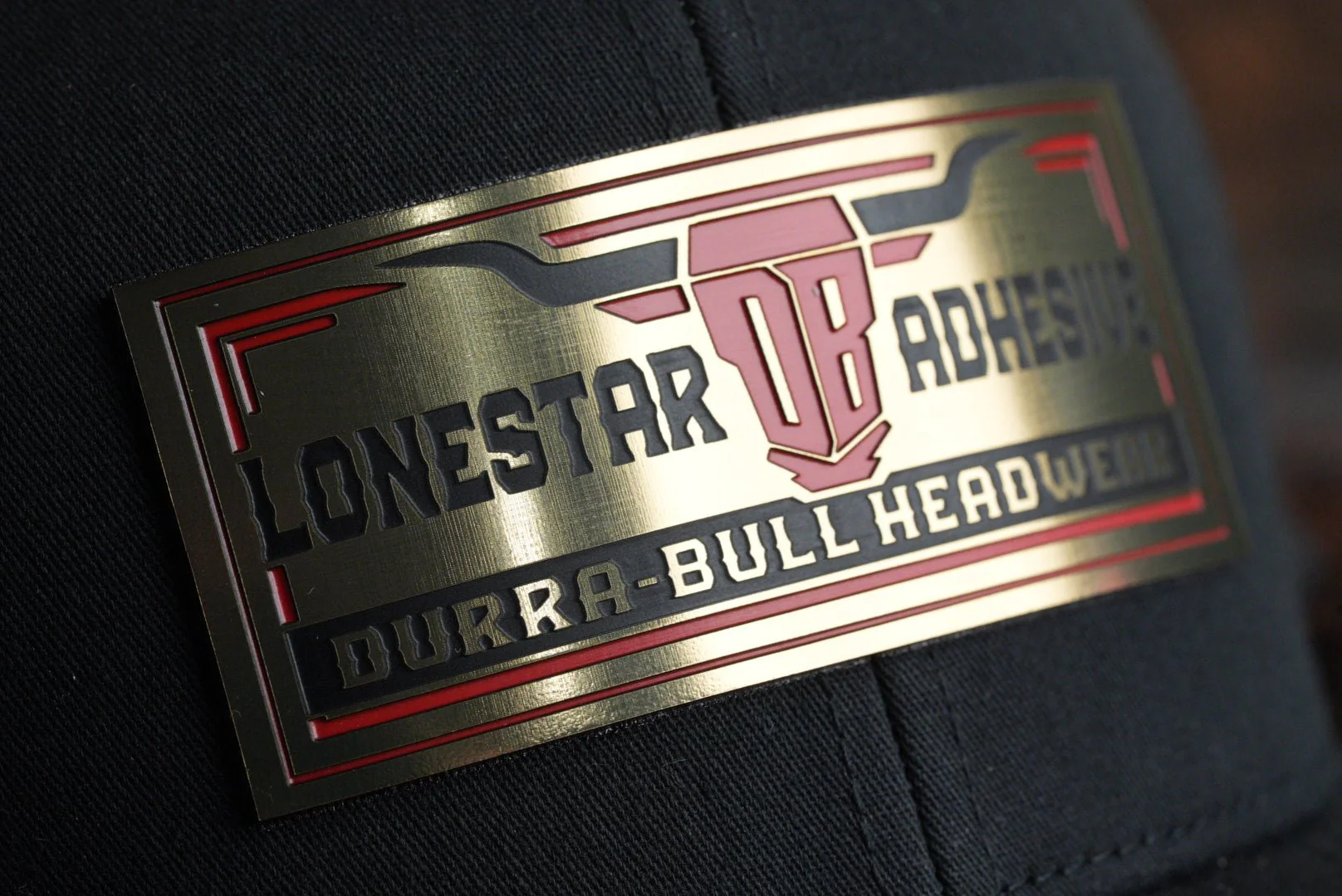Acrylic: Antique Gold / Black / Red TriLayer Durra-Bull™ Laserable Panels (12"x24") - Image 3