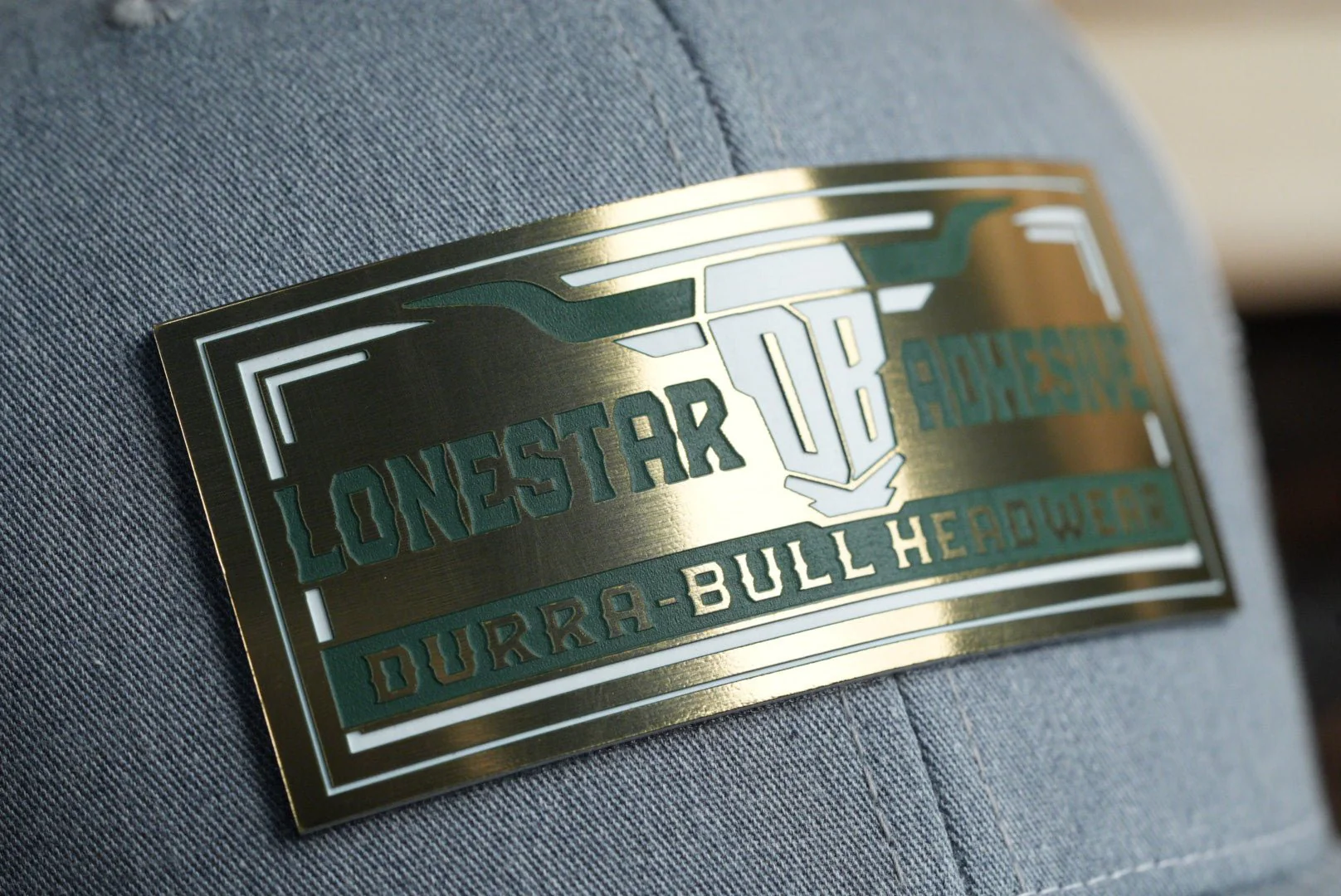 Acrylic: Antique Gold / Green / White TriLayer Durra-Bull™ Laserable Panels (12"x24") - Image 2