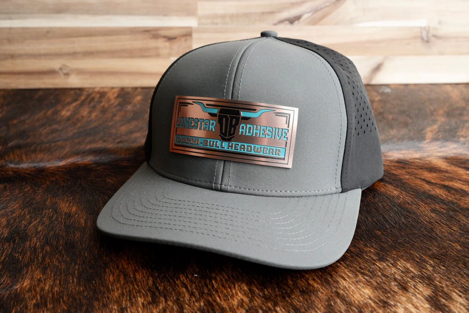 Acrylic: Copper / Black / Turquoise TriLayer Durra-Bull™ Laserable Panels (12"x24") - Image 3