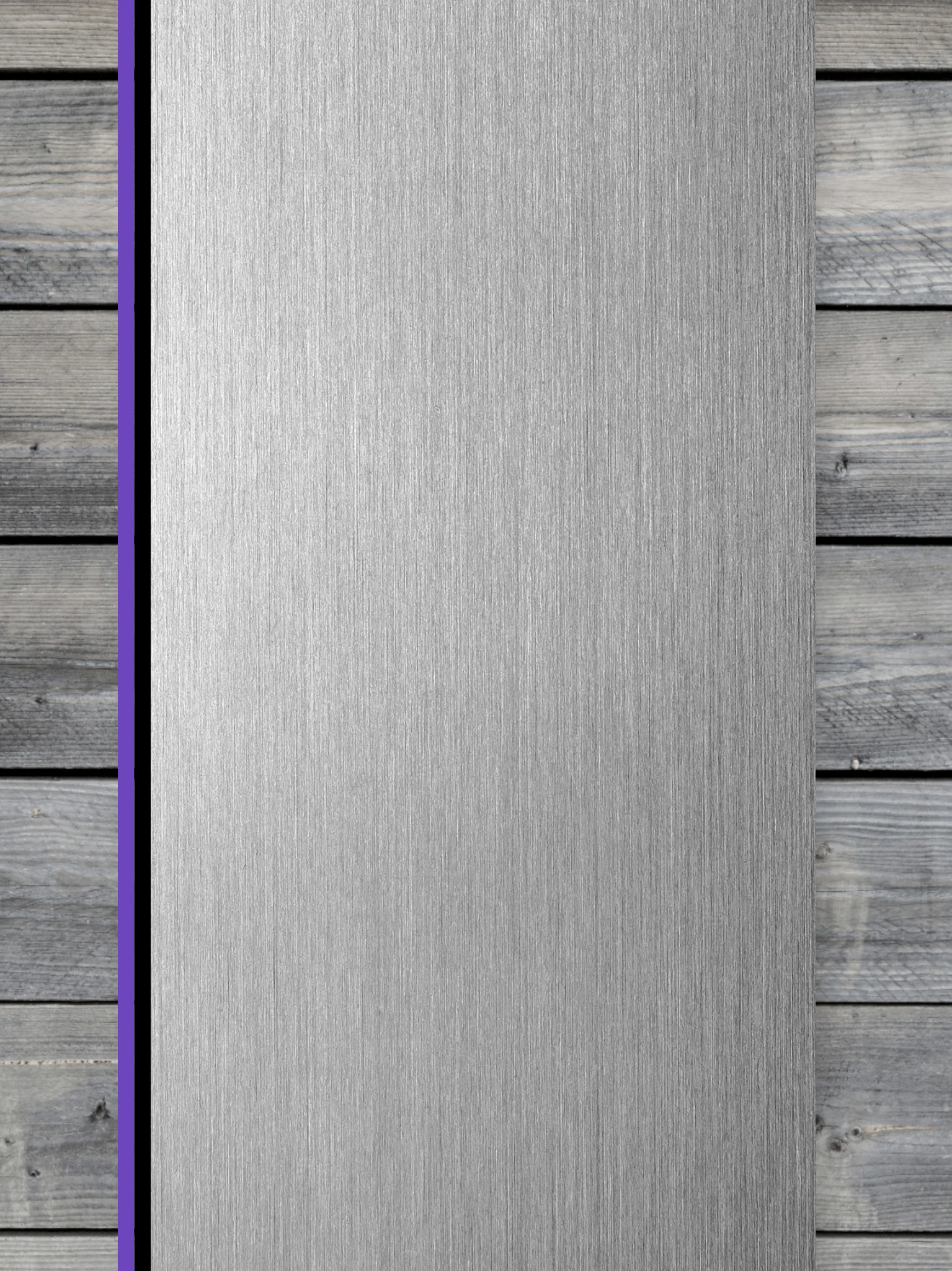 Acrylic: Stainless / Black / Purple TriLayer Durra-Bull™ Laserable Panels (12"x24") - Image 2