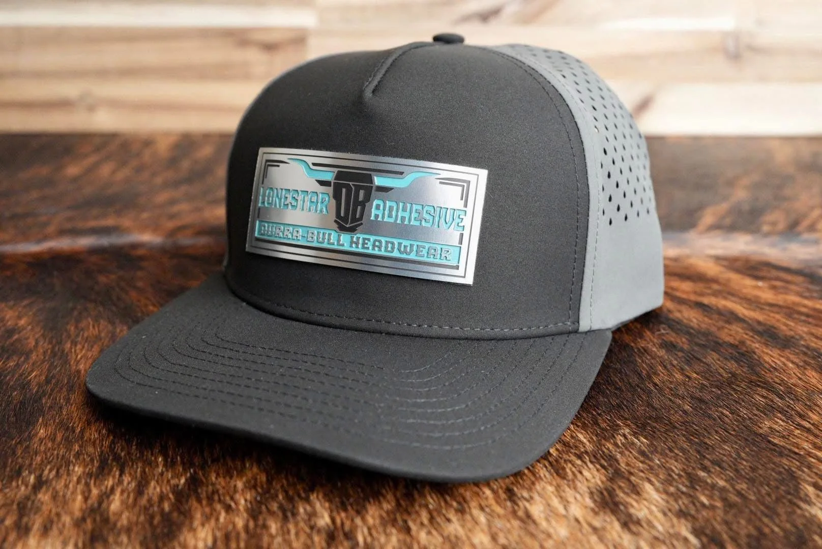Acrylic: Stainless / Black / Turquoise TriLayer Durra-Bull™ Laserable Panels (12"x24") - Image 4