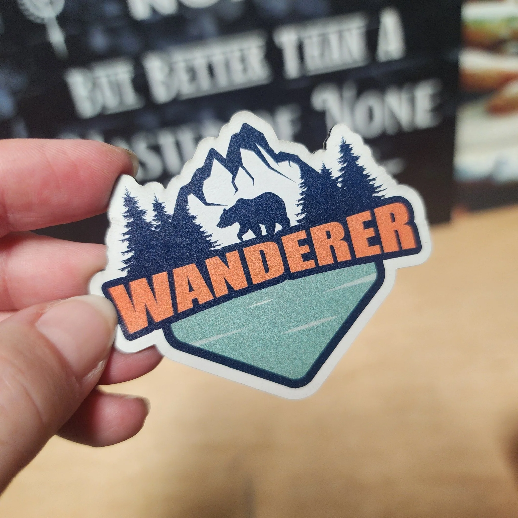 Adventure Awaits the Wanderer UV Printed Leatherette Hat Patch - MR01