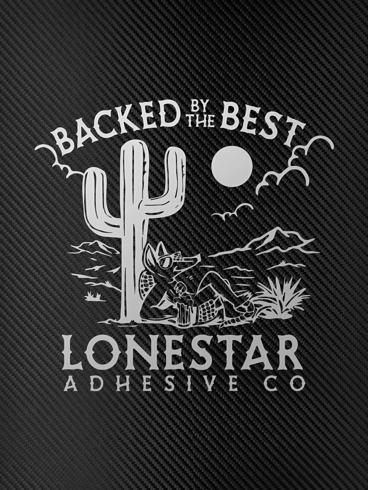 Black Carbon Fiber / Silver Durra-Bull Premium Leatherette® Sheets (12x24) - Image 2