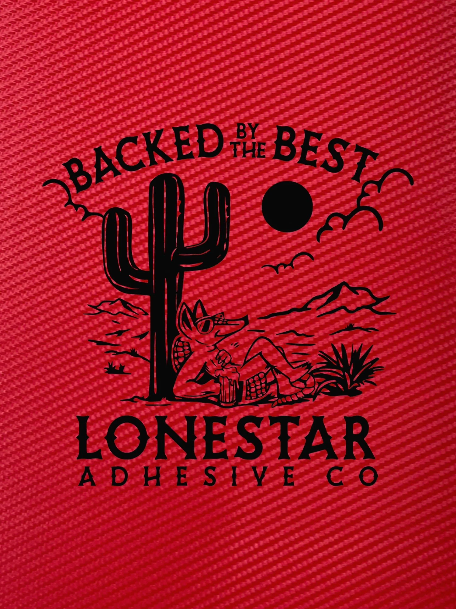 BLEMISHED Red Carbon Fiber / Black Durra-Bull Premium Leatherette® Sheets (12x24) - Image 2