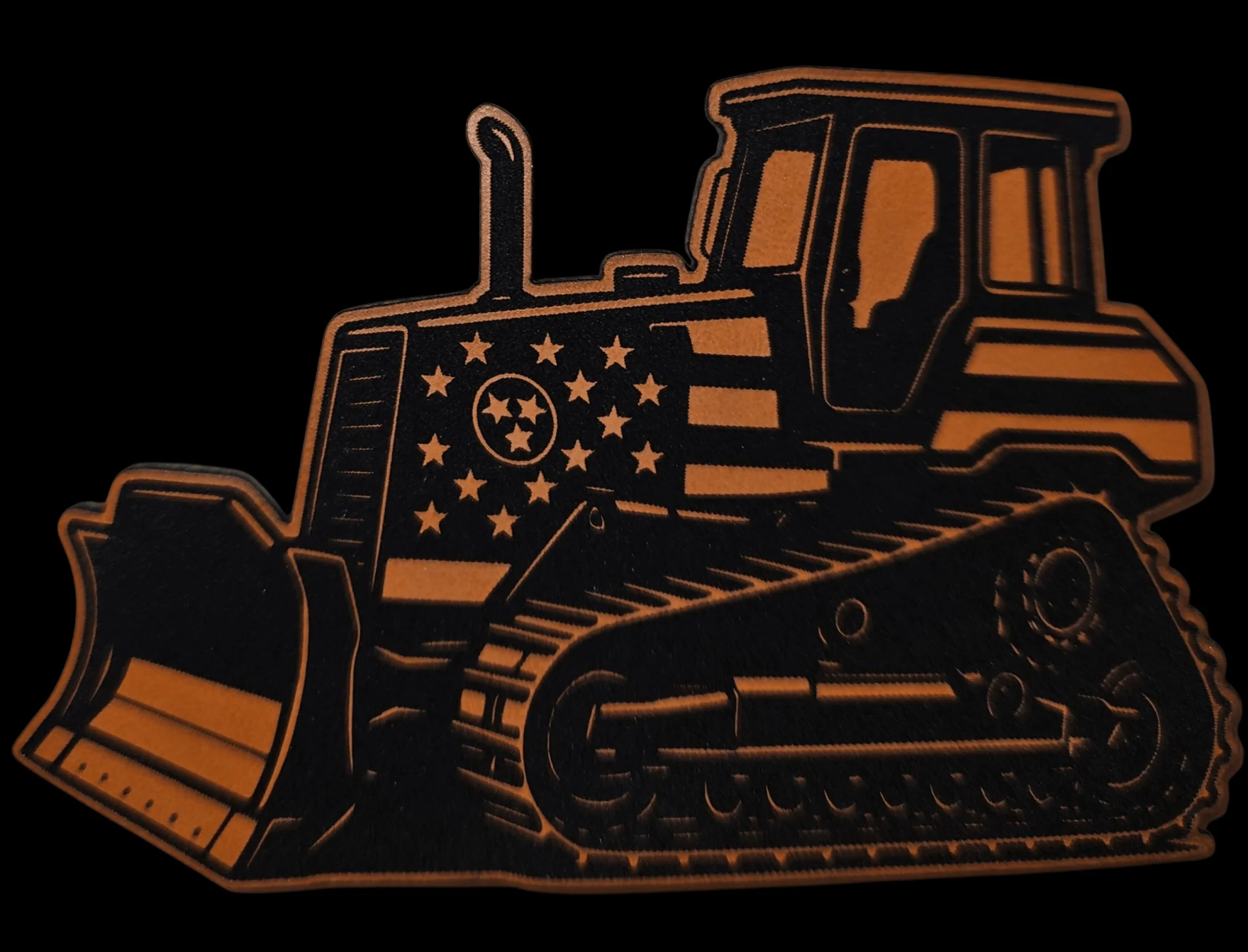 Bulldozer American and Tennessee Flag Digital File