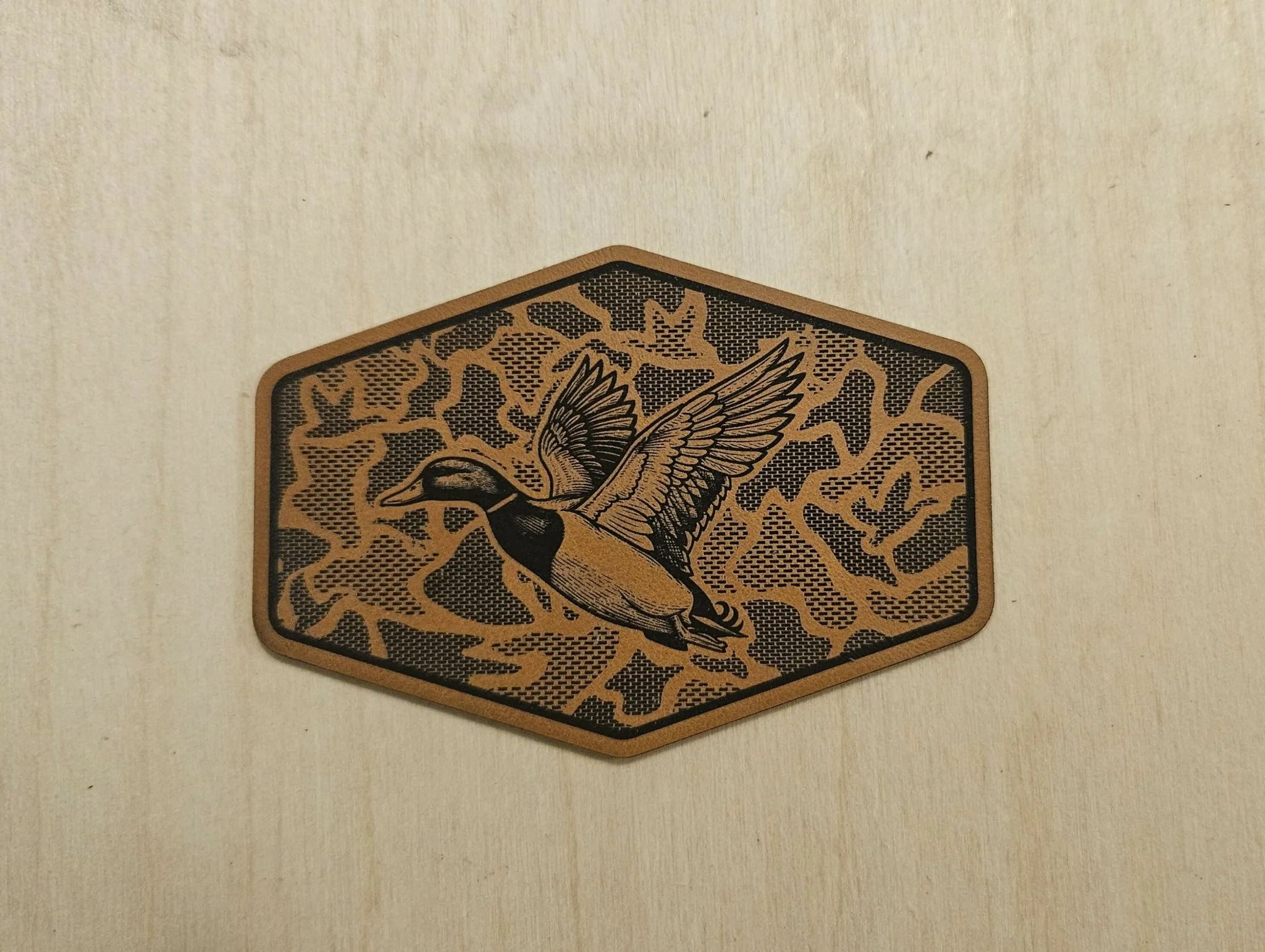 Camo Duck Hunting SVG - Laser Engraving File for Hat Patches - Image 3