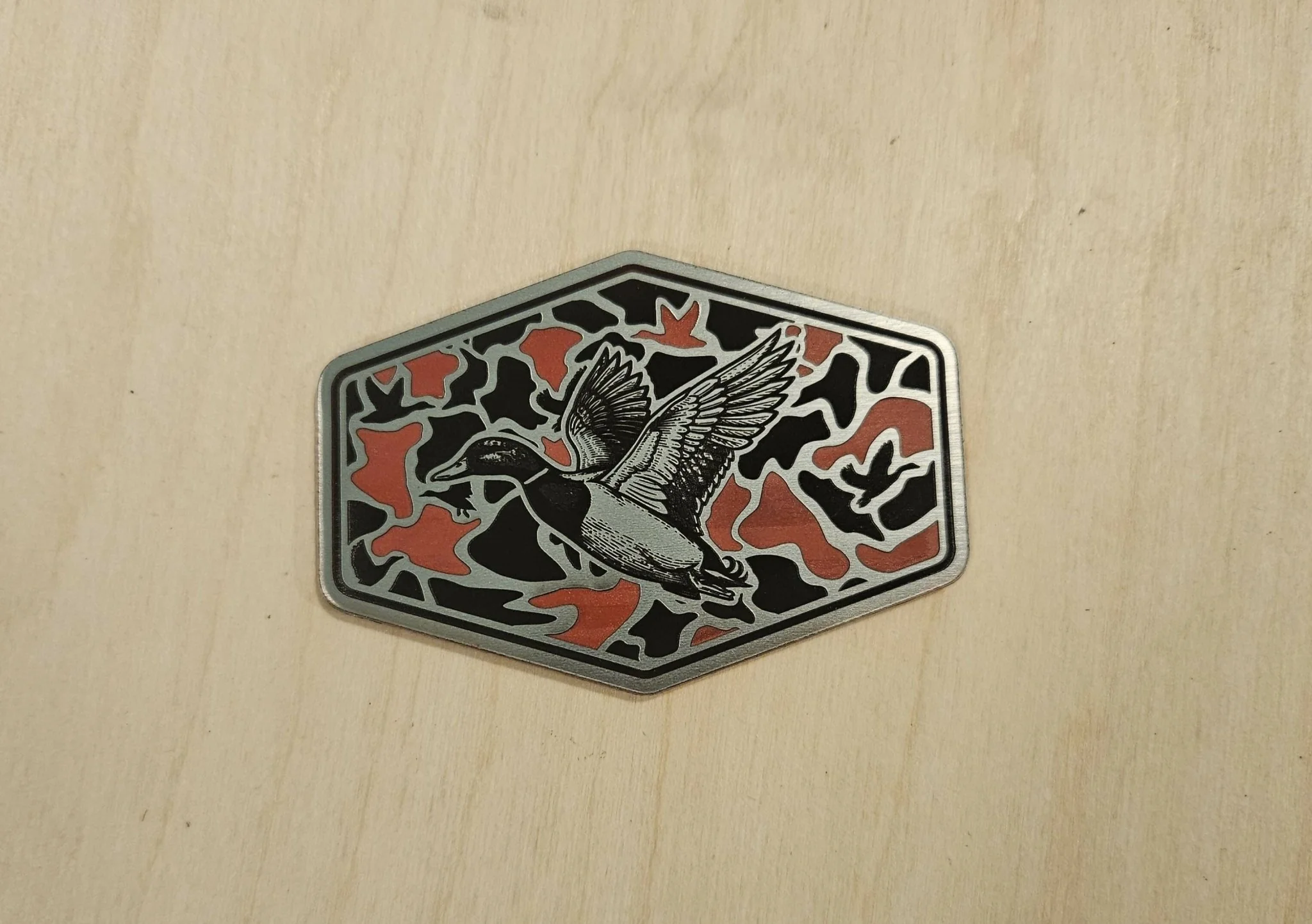 Camo Duck Hunting SVG - Laser Engraving File for Hat Patches - Image 4