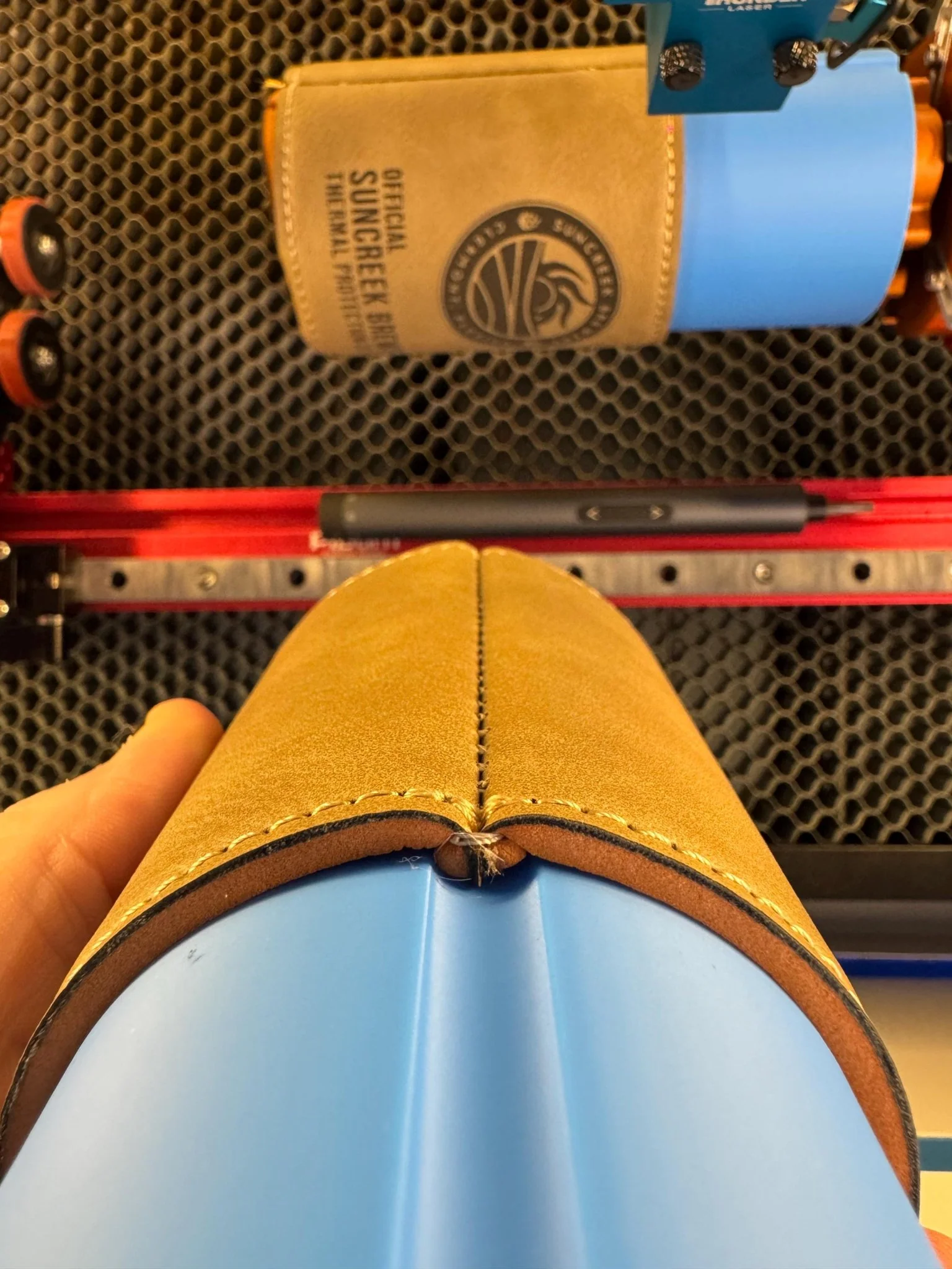 Can Cooler/Koozie Holder / Jig , Rotary Chuck Holder, Koozie Holder, Laser Rotary Tools - Image 3