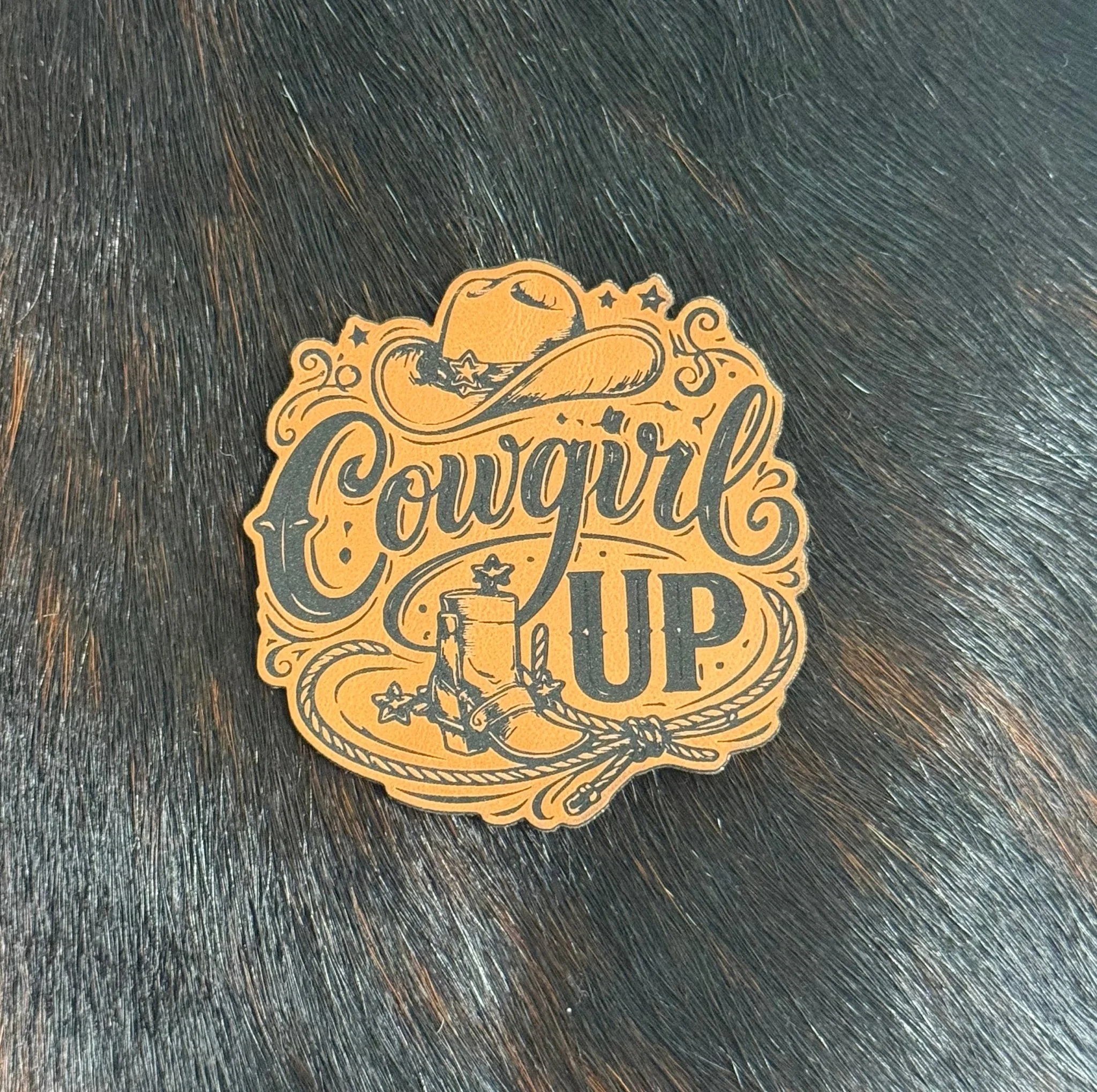 Cowgirl Up Patch  (western)