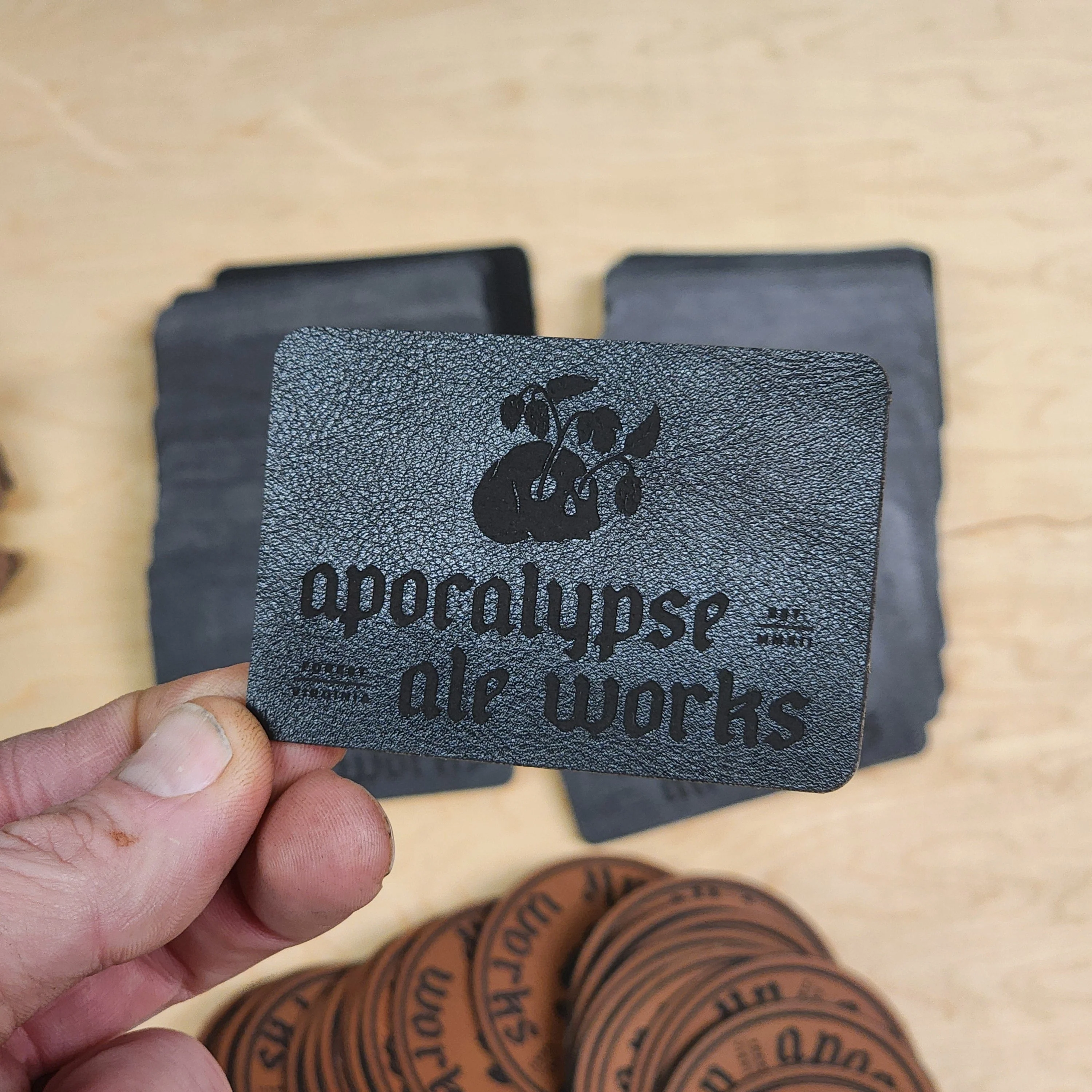 Custom Laser Engraved Leatherette Patches - Wholesale Packages - MR01 - Image 4