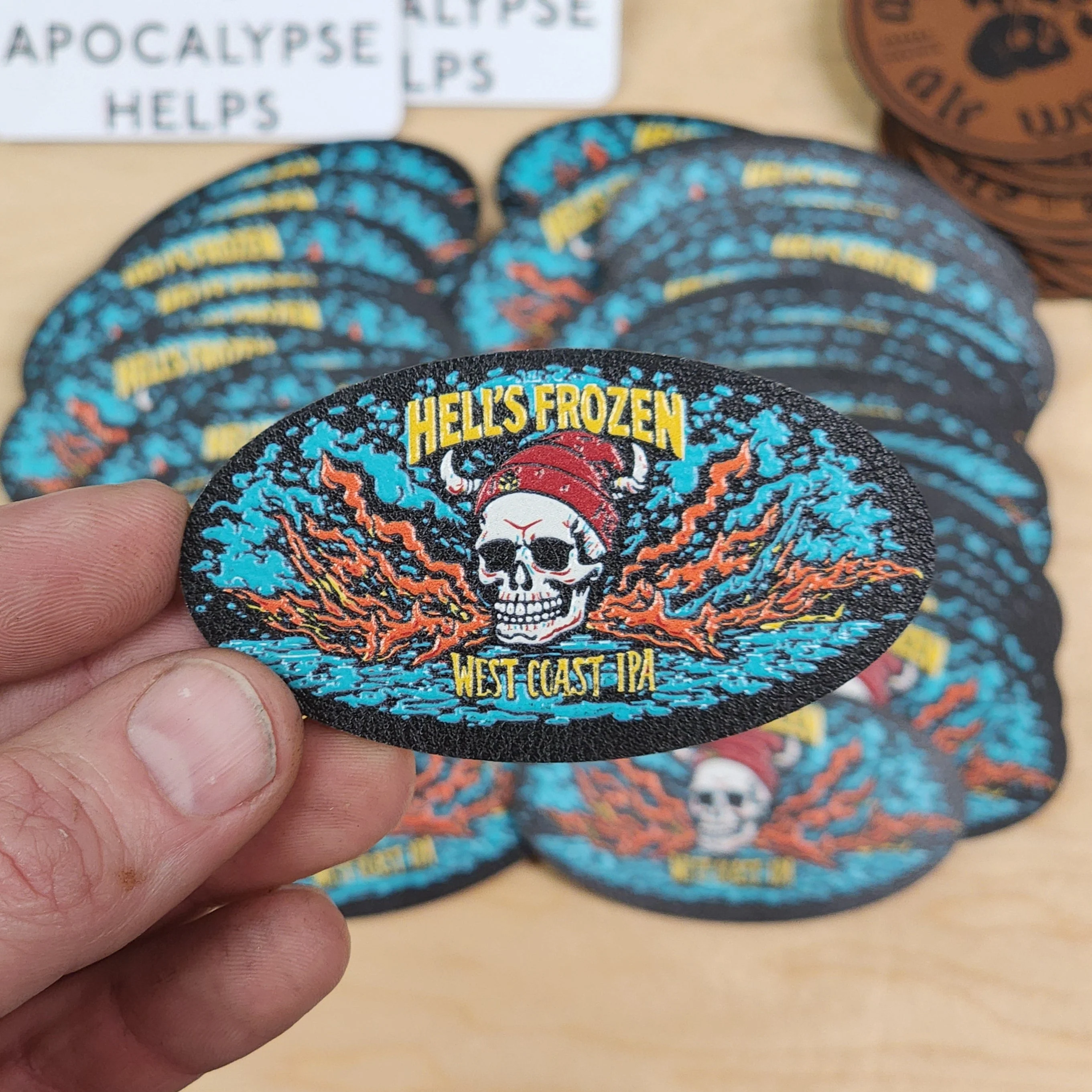 Custom UV Printed Leatherette Patches - Wholesale Packages - MR01 - Image 2