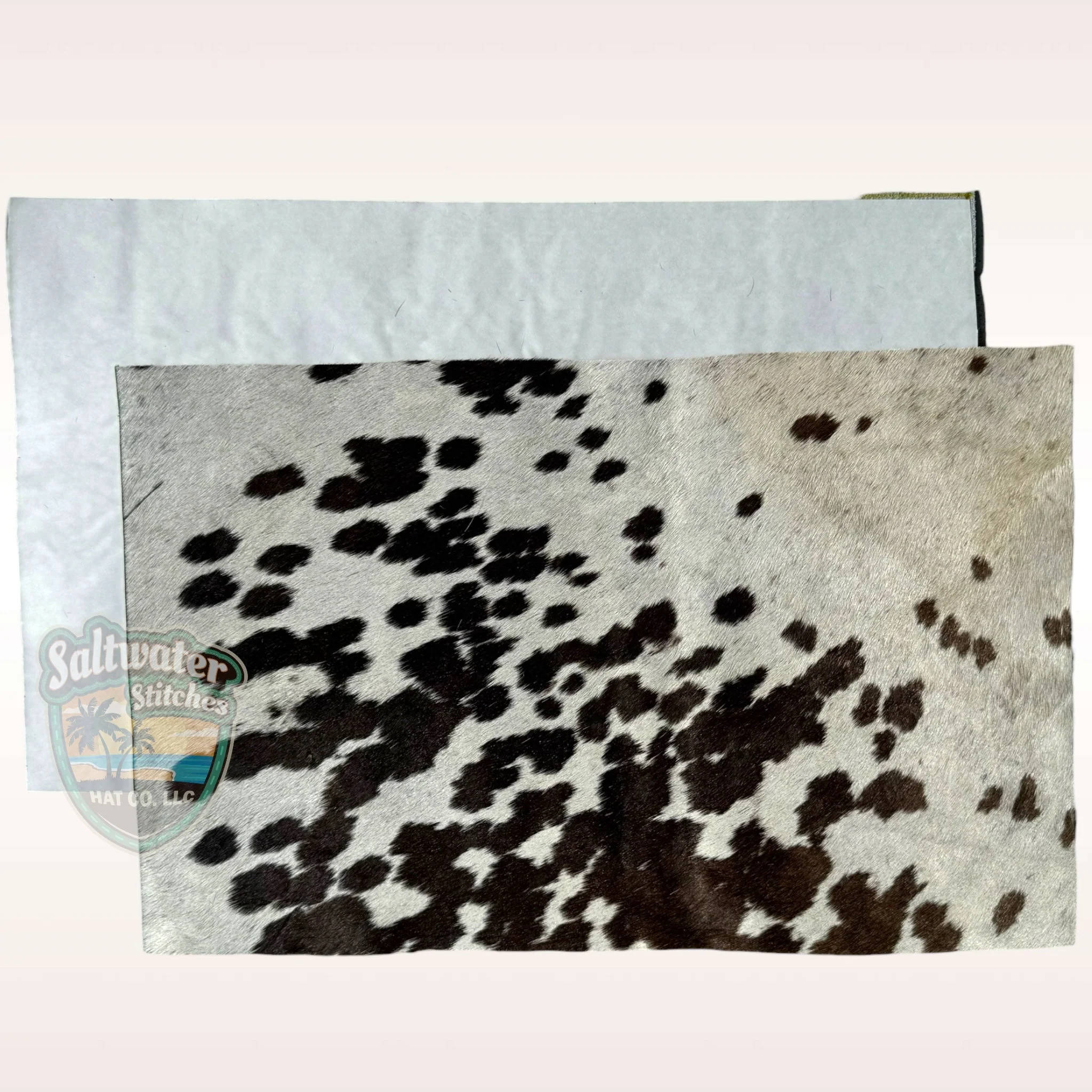 Dark Brown & White Cowhide Panel - Image 2