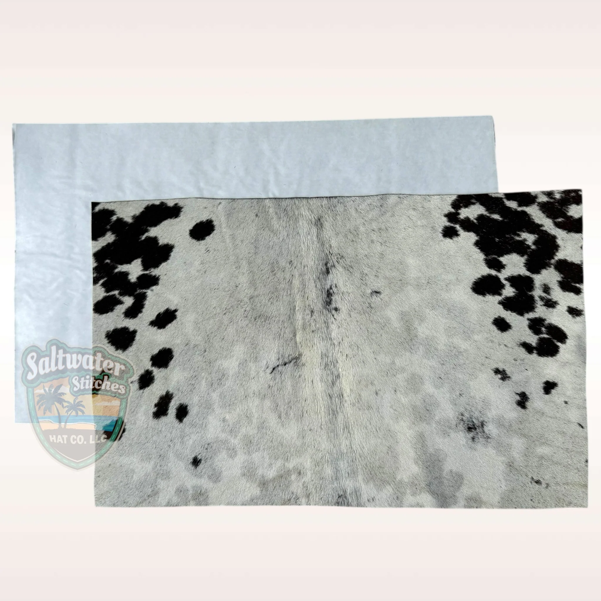 Dark Brown & White Cowhide Panel - Image 3