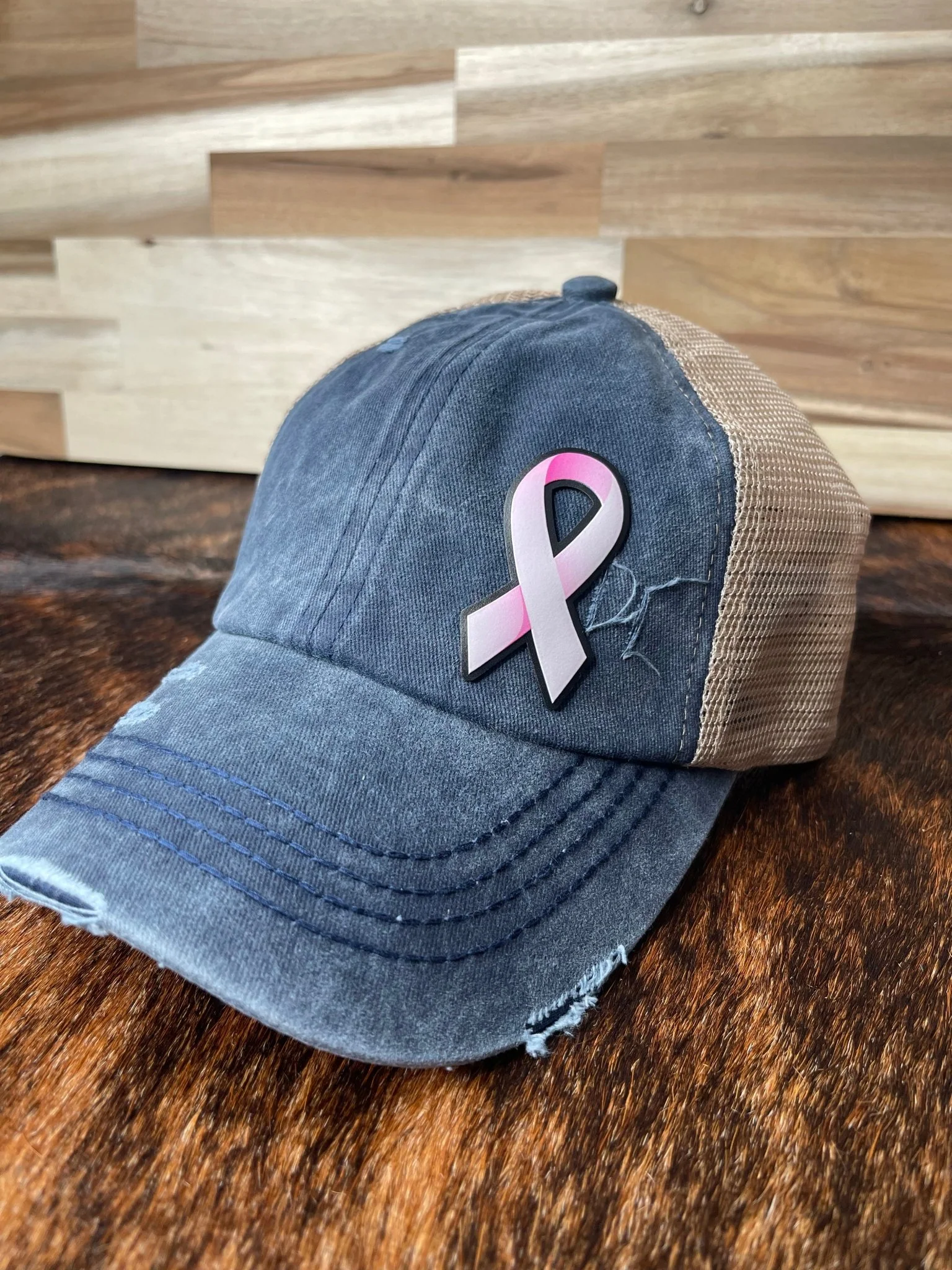 Die Cut UV Printed Texture Build Awareness Ribbon - Image 5