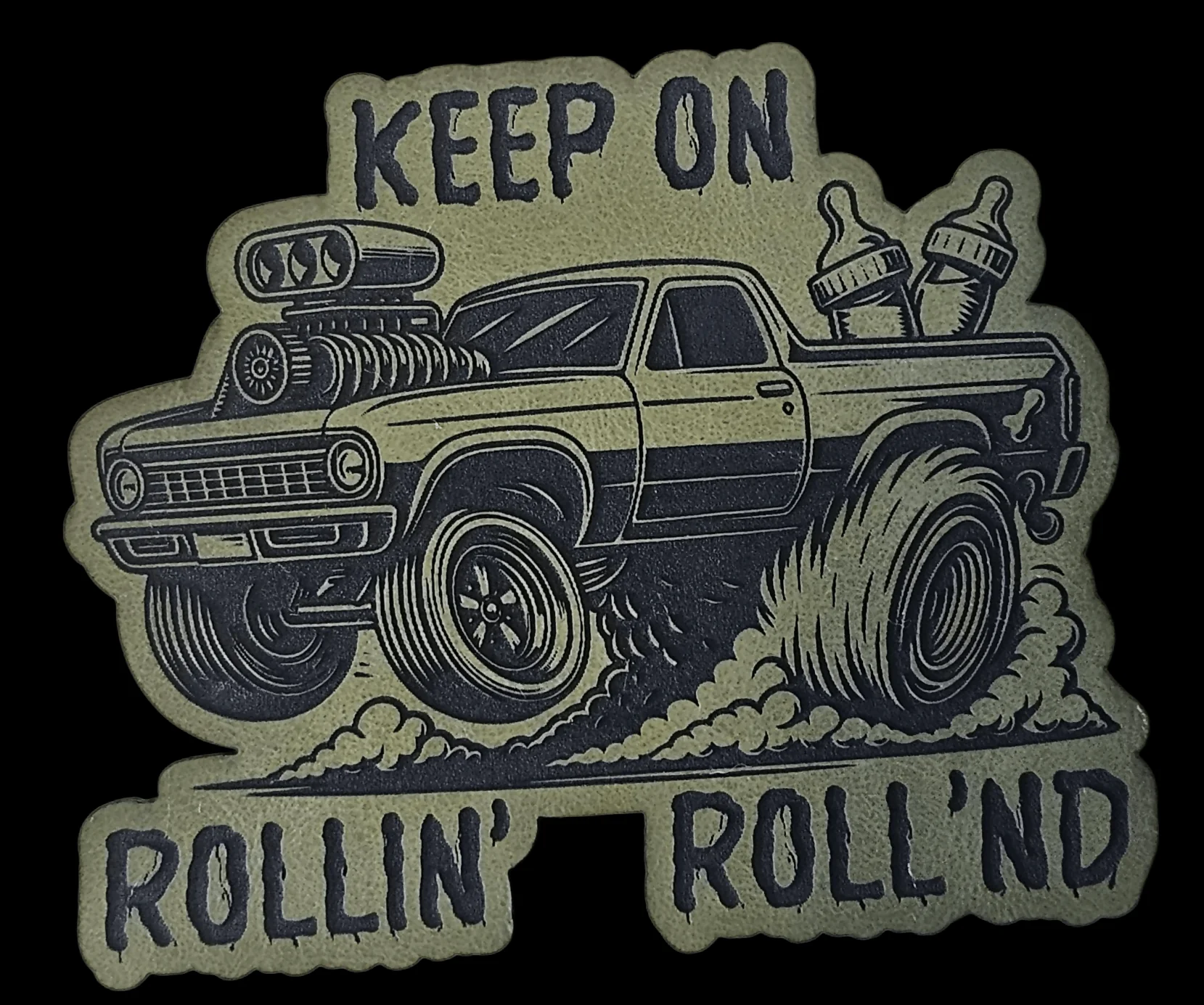 El Camino Hot Rod With Baby Bottles ( No Name)