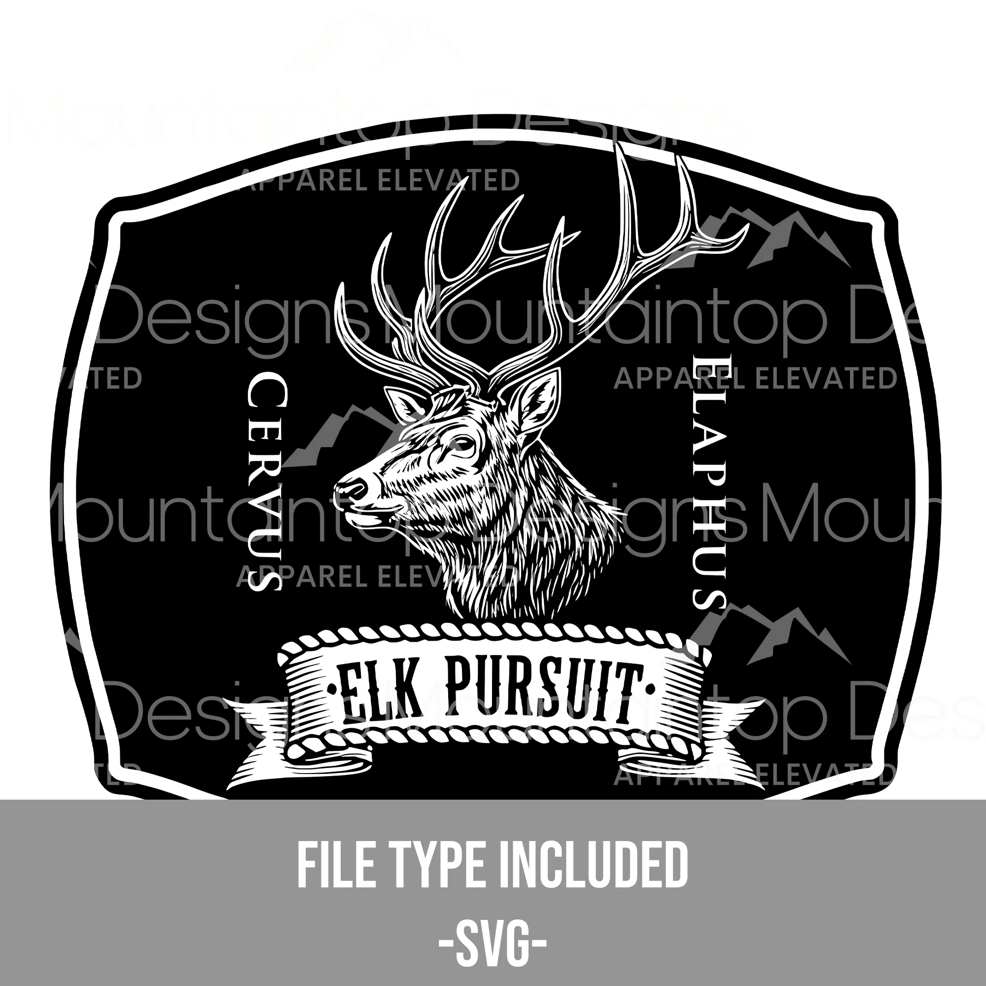 Elk Pursuit SVG