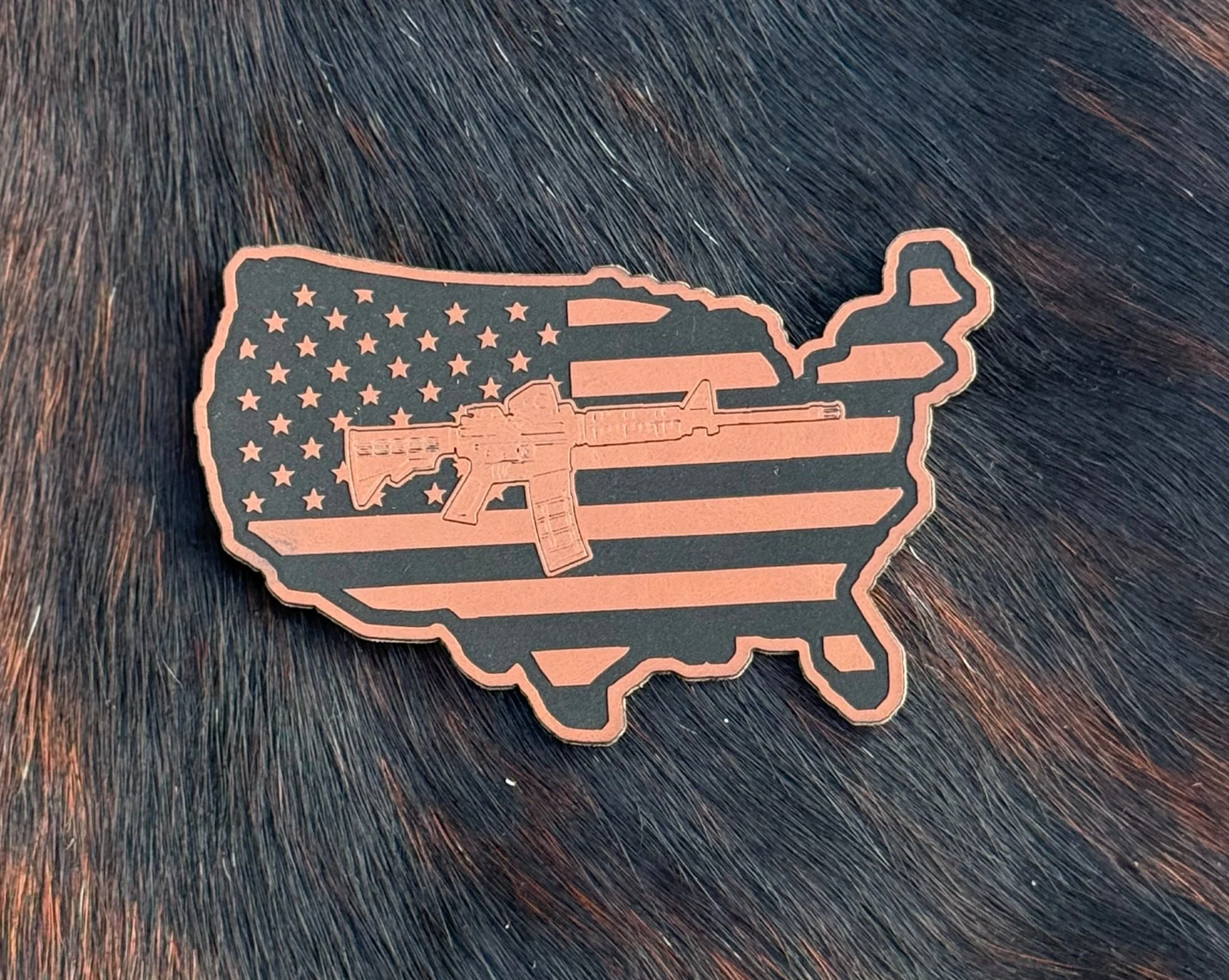 Engraved AR America Patch