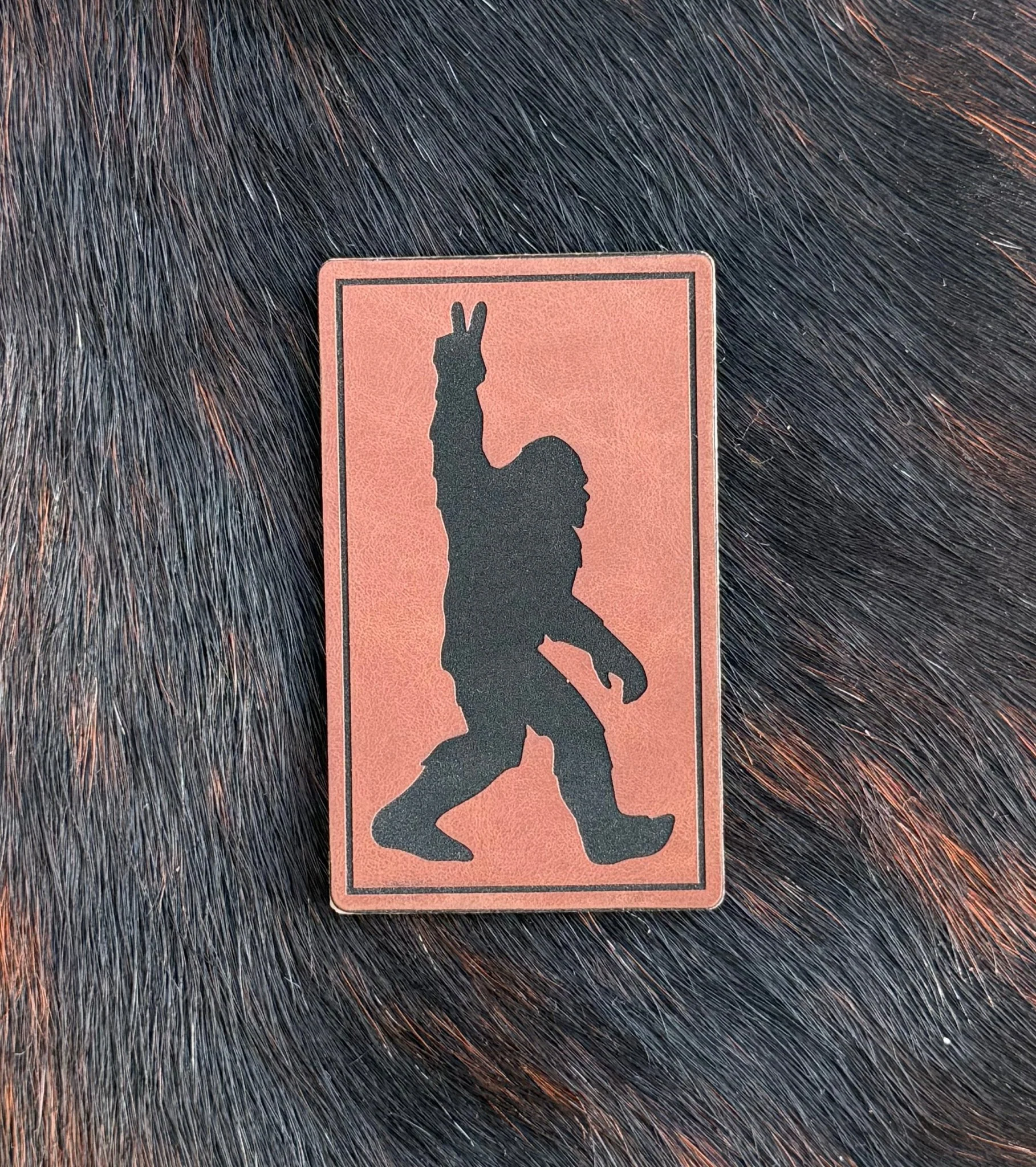 Engraved Bigfoot Patch