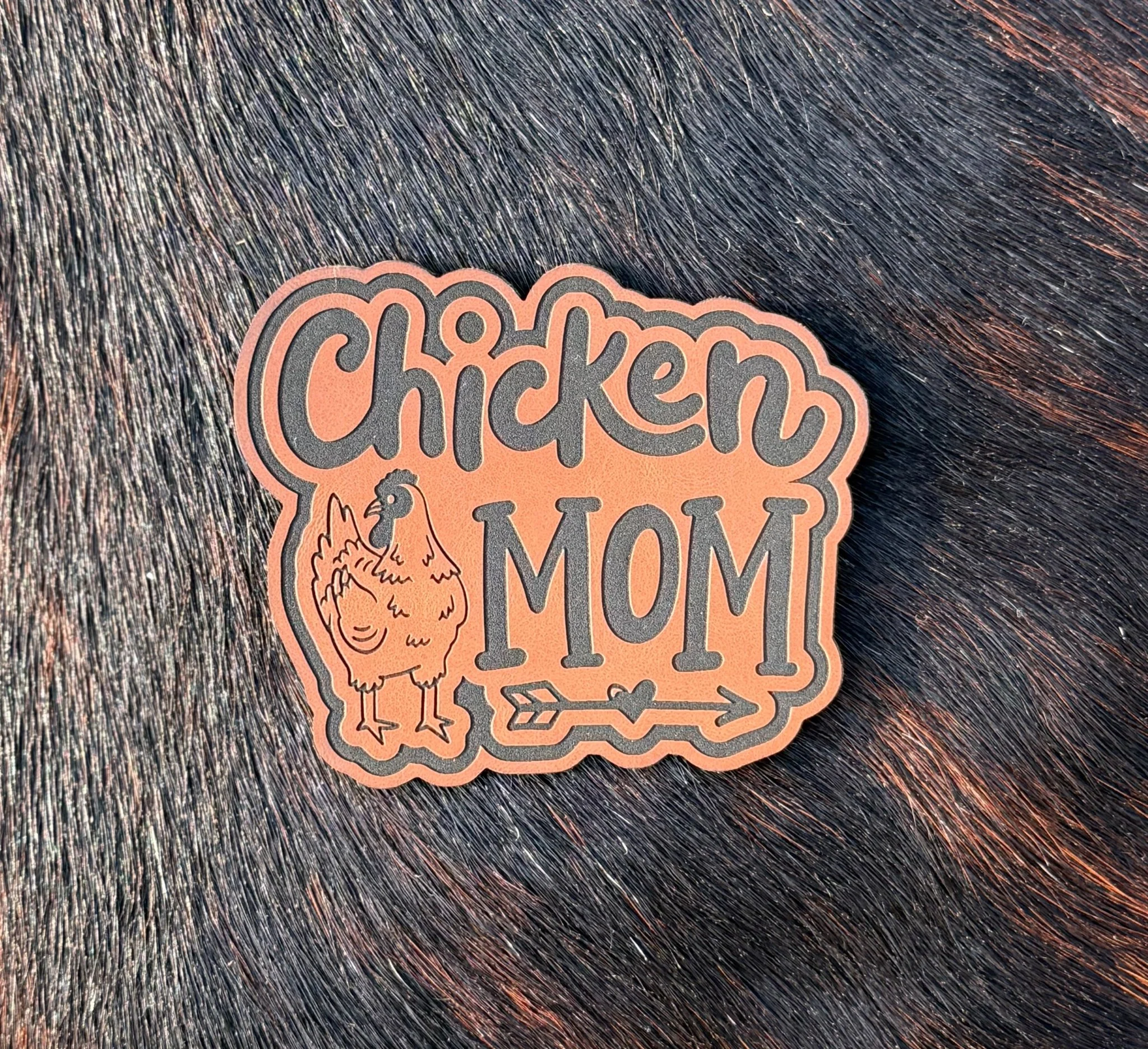 Engraved Chicken Mom