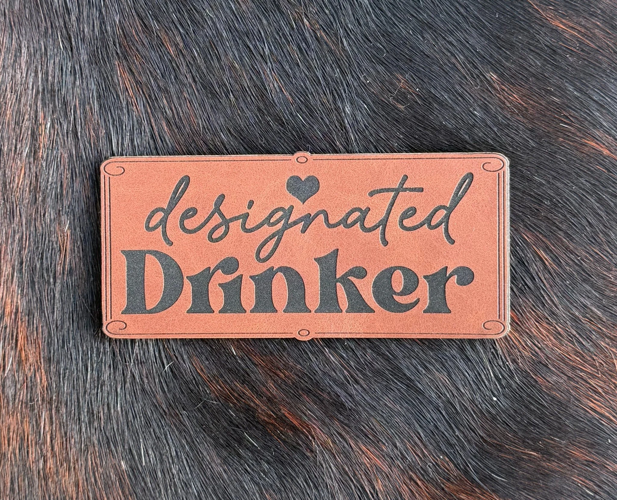 Engraved Designated Drinker Patch