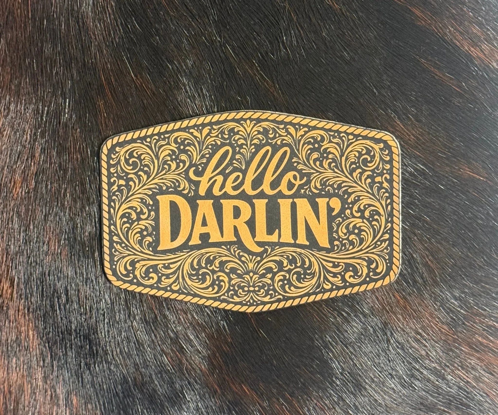Engraved Hello Darlin’ Patch
