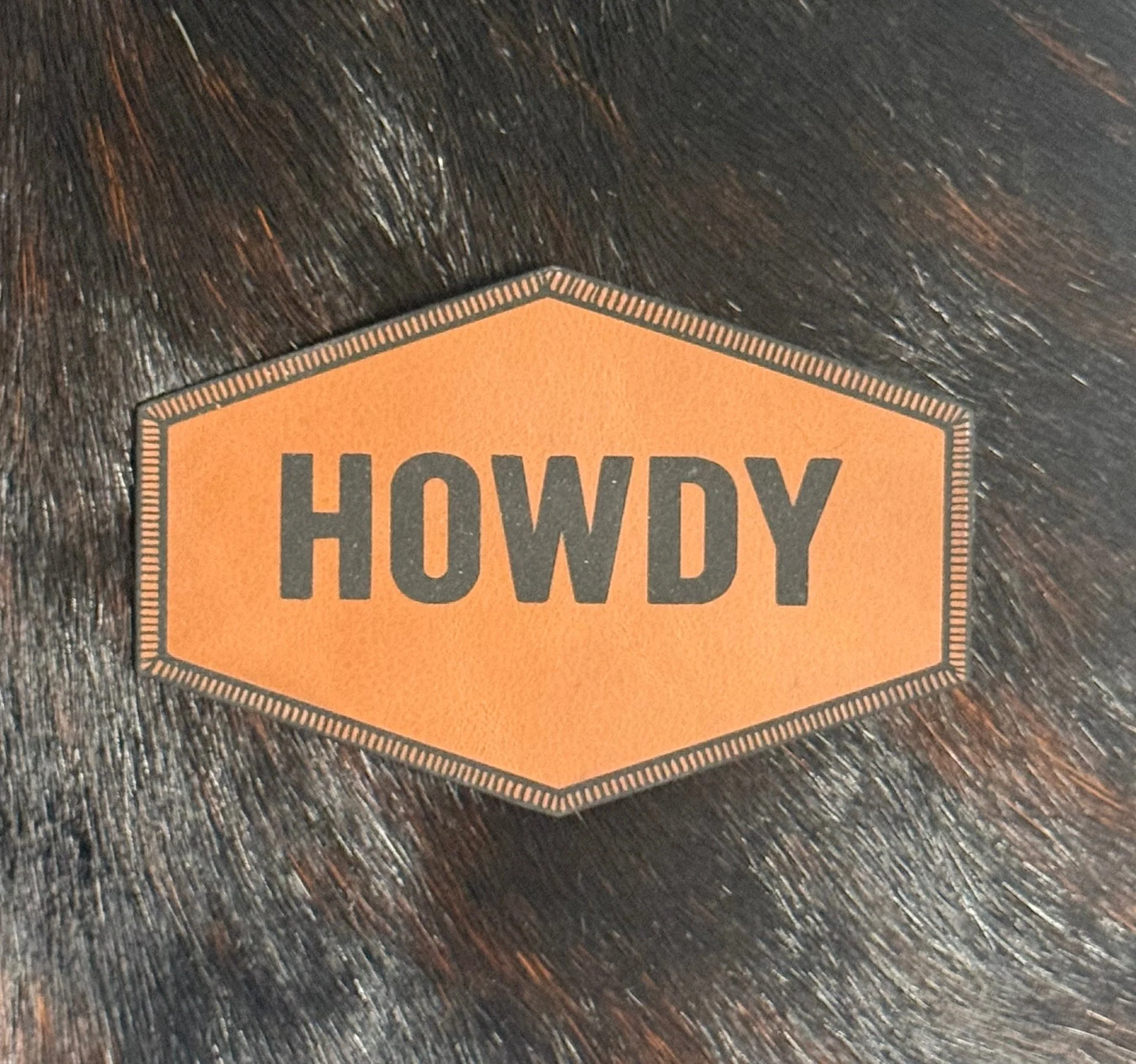 Engraved Howdy Patch
