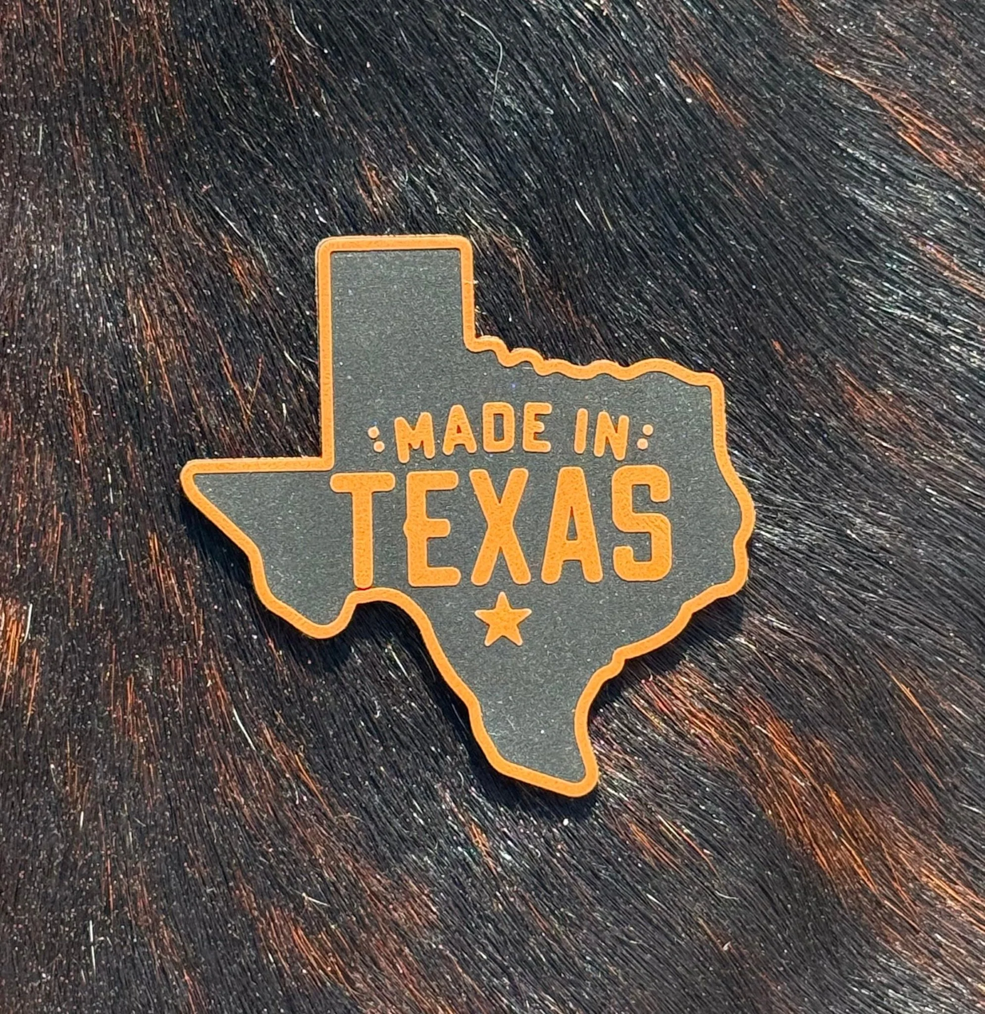 Engraved Made In Texas Patch