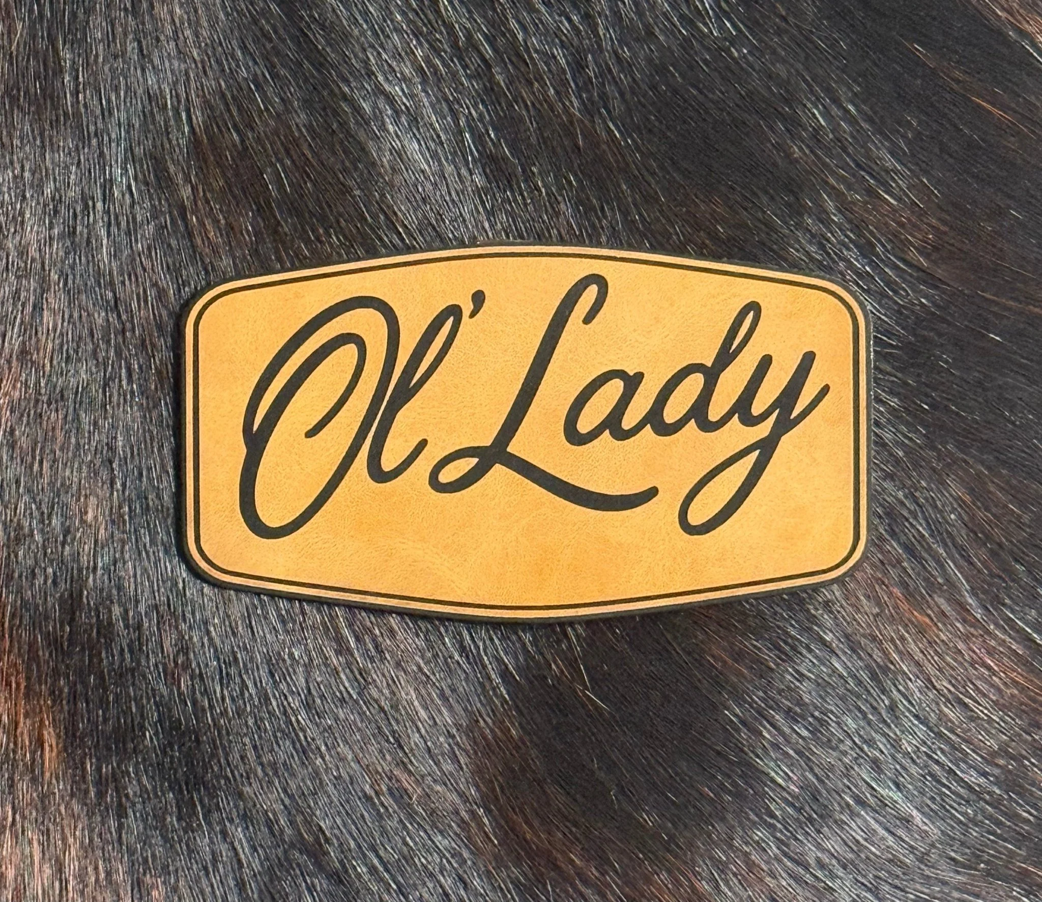 Engraved Ol’ Lady Patch
