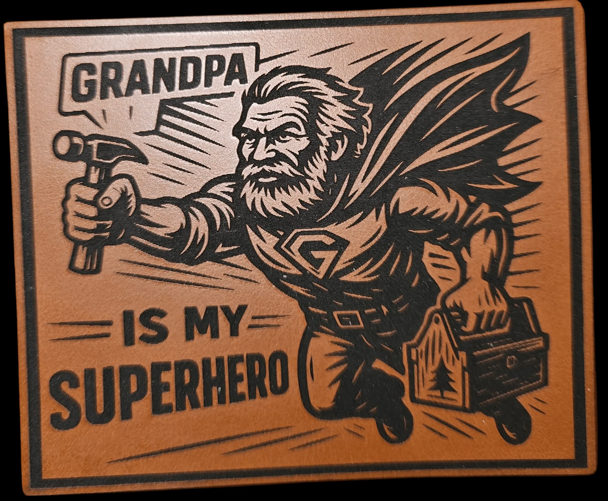 Grandpa Is My Superhero With Toolbox