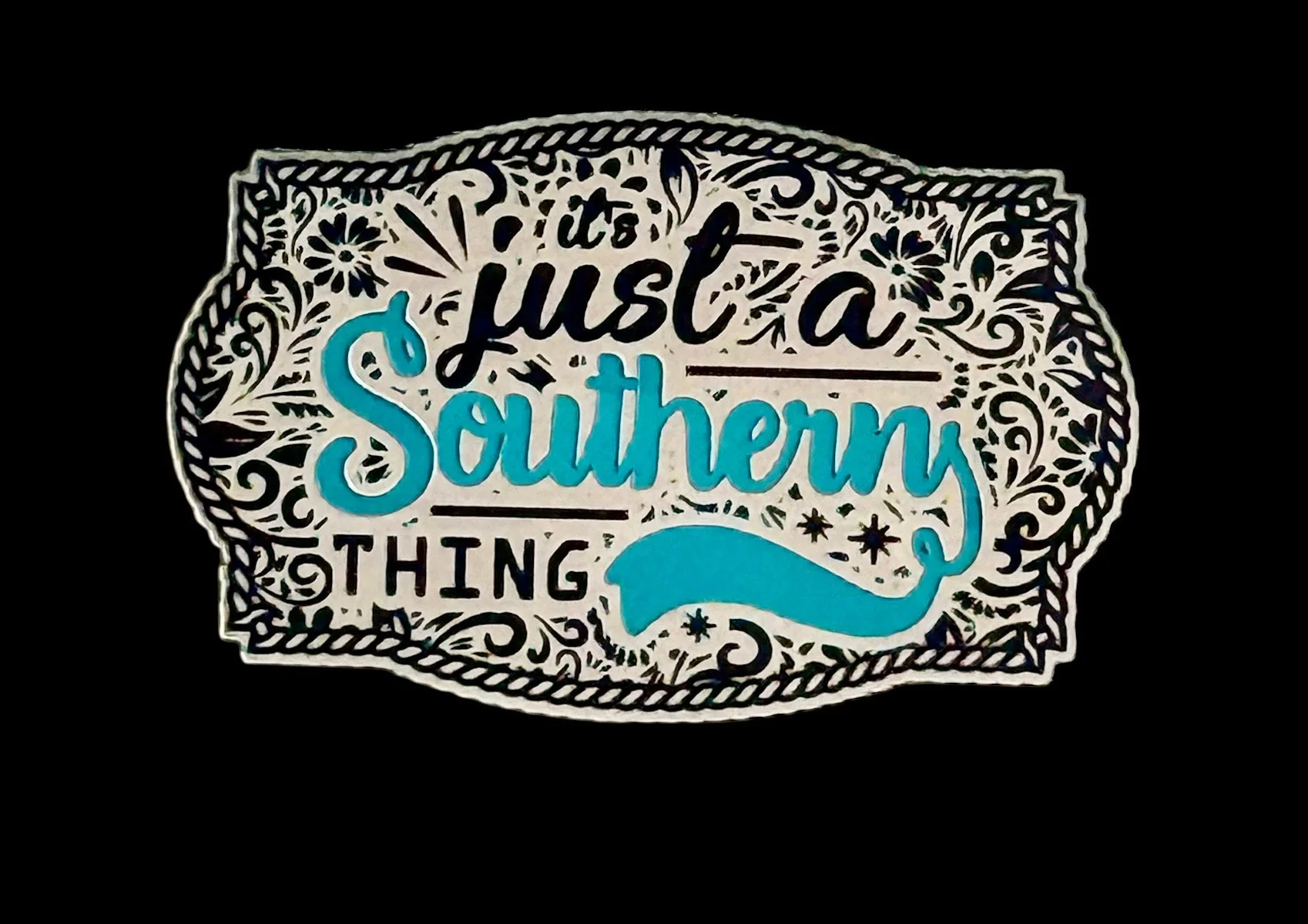 It's Just a Southern Thing Acrylic Laser Engraved Hat Patch - Image 3