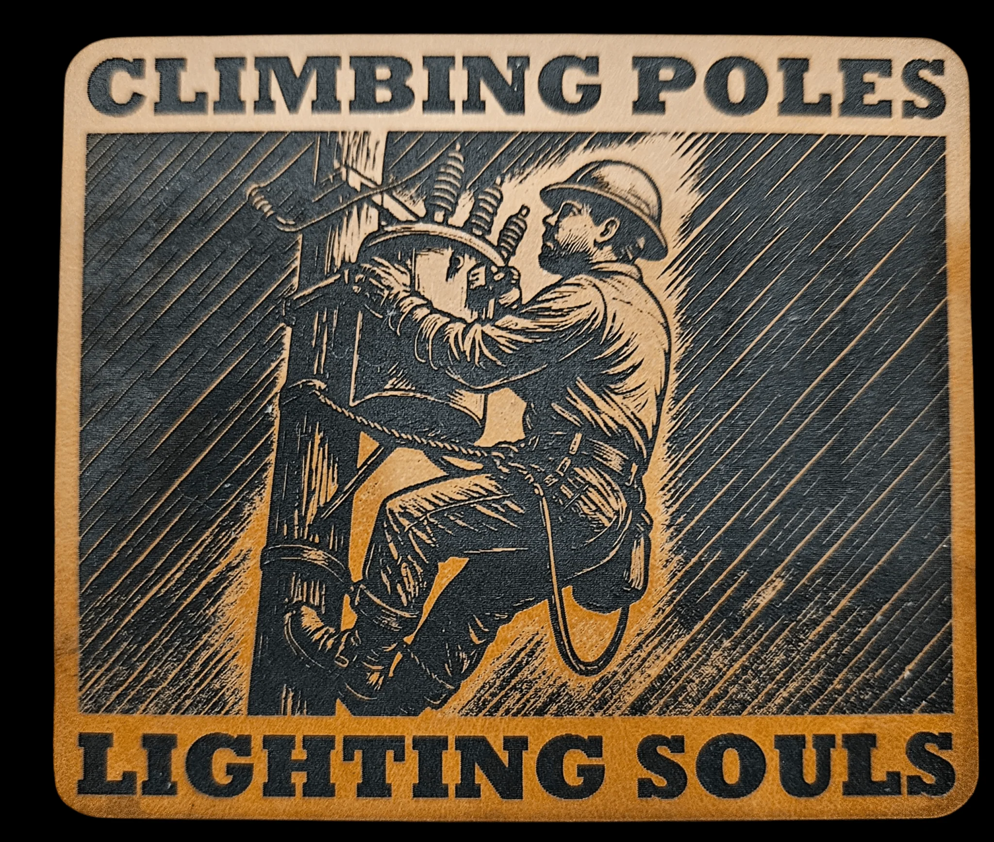 LINEMAN- Climbing Pole- Lighting Souls