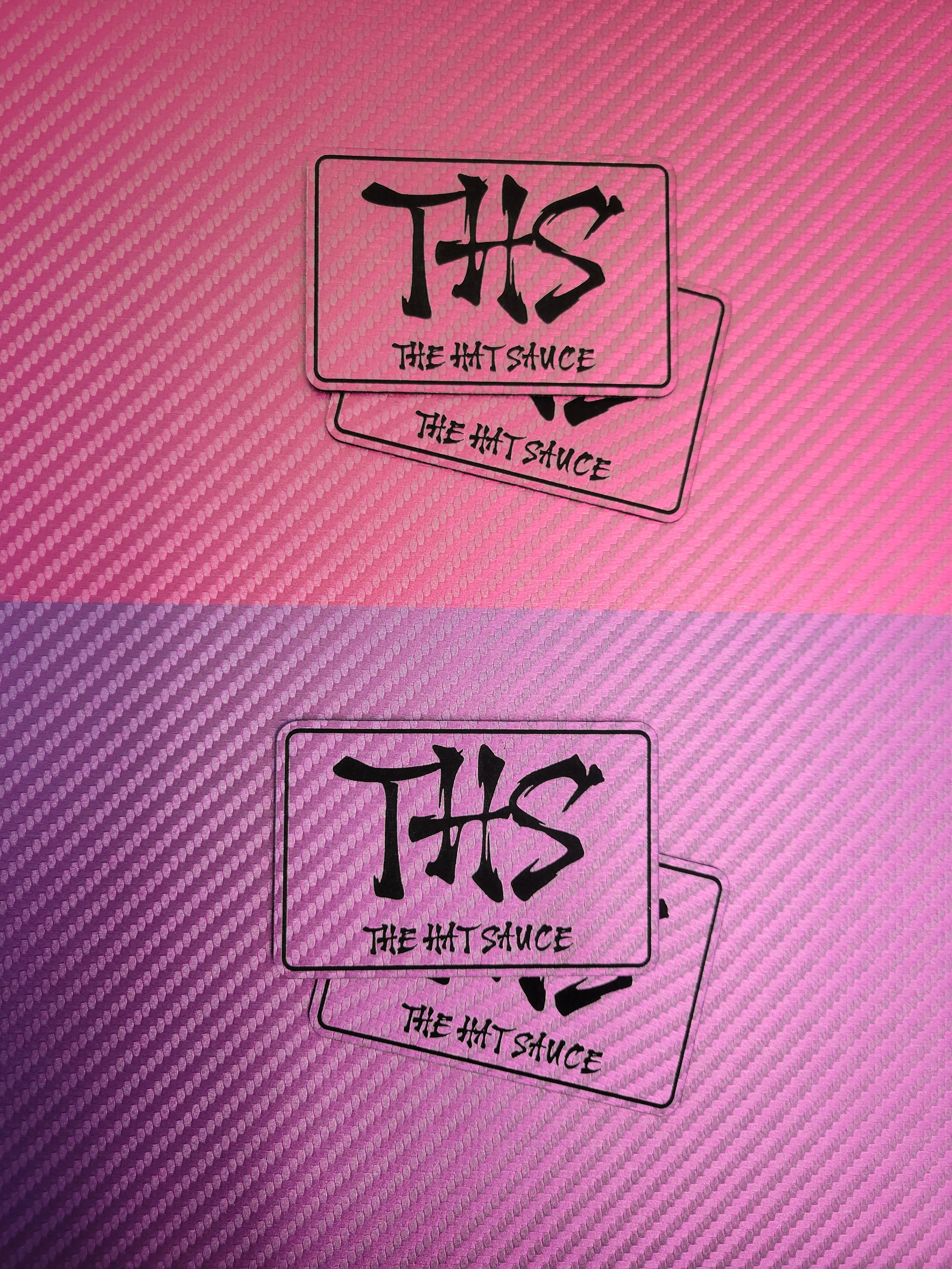 Lonestar Leatherette UV Printed Pink and Purple Carbon Fiber Pattern - Image 2