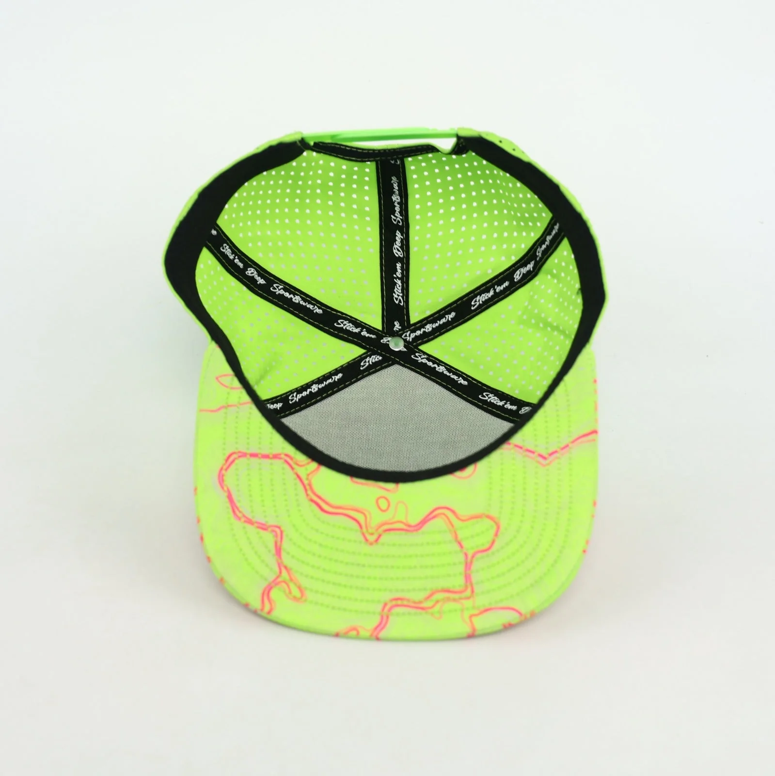 neon green with pink topo - Image 2
