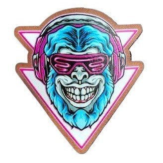 Neon Monkey UV Printed Leatherette Hat Patch - MR01 - Image 2
