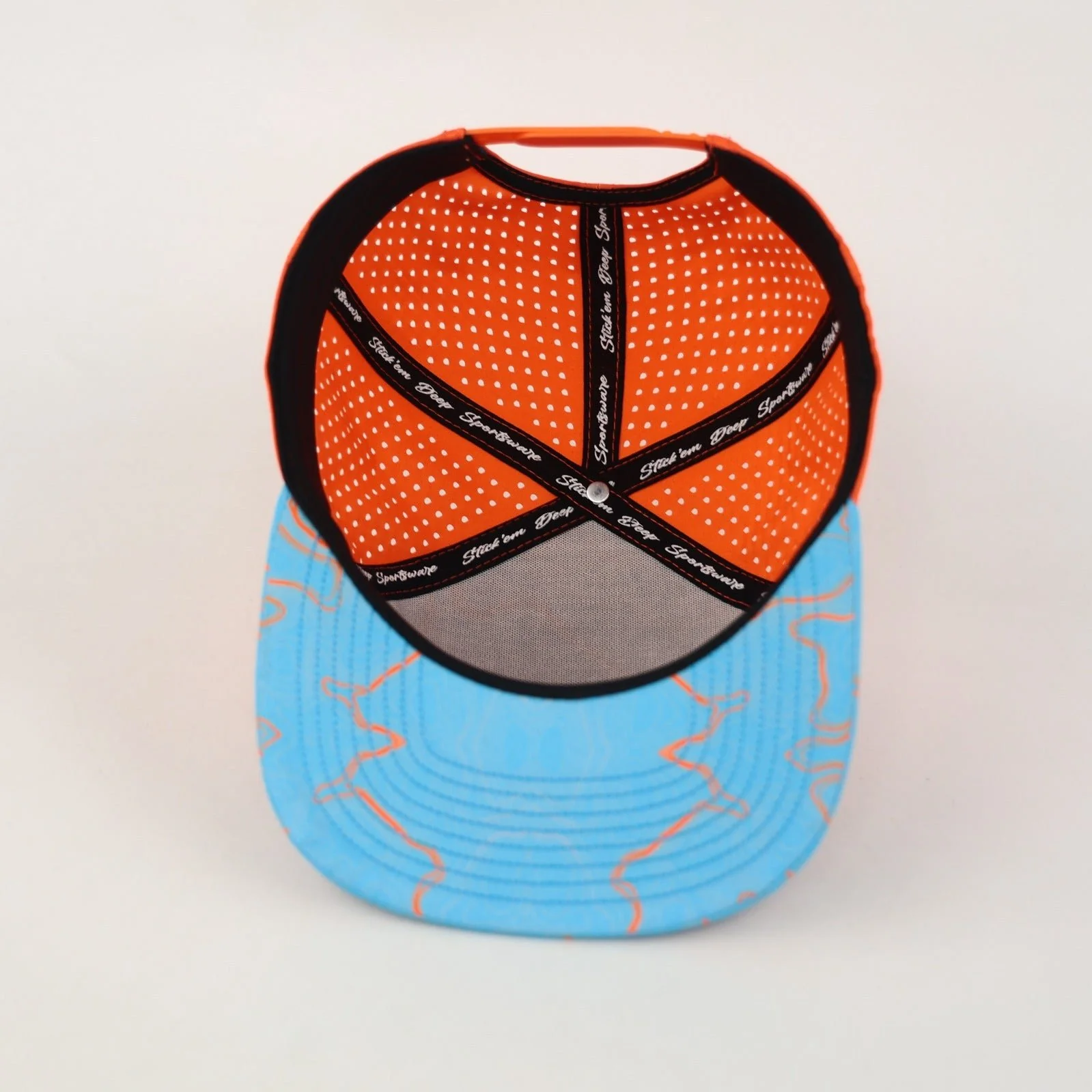 neon orange and blue topo - Image 2