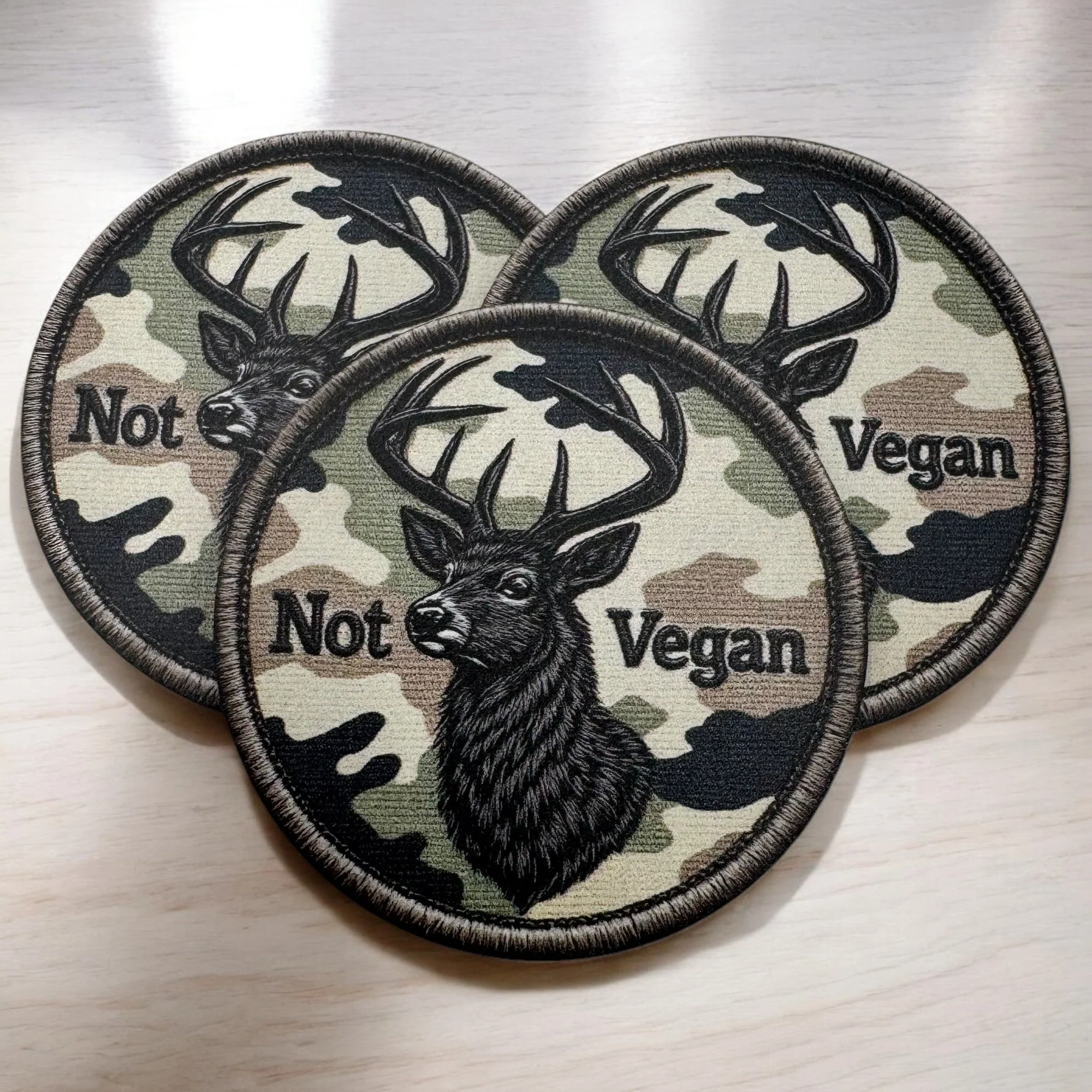 Not Vegan - UV Printed Patch - Image 2