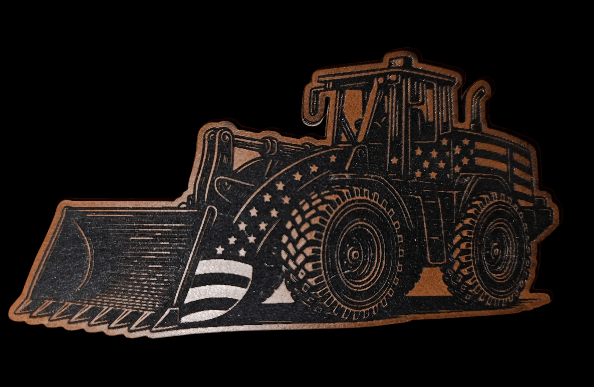 Payloader With American Flag