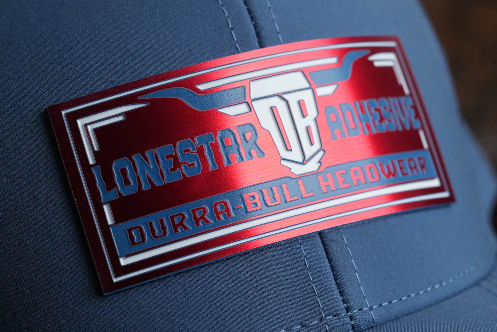 Acrylic: Red Stainless / Blue / White TriLayer Durra-Bull™ Laserable Panels (12"x24") - Image 3