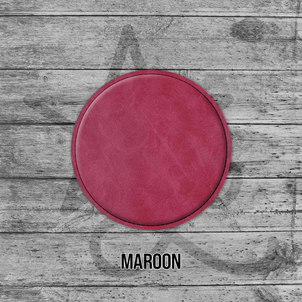Coasters (6pk of 4" Circle): Heritage Collection Premium Leatherette® - Image 13