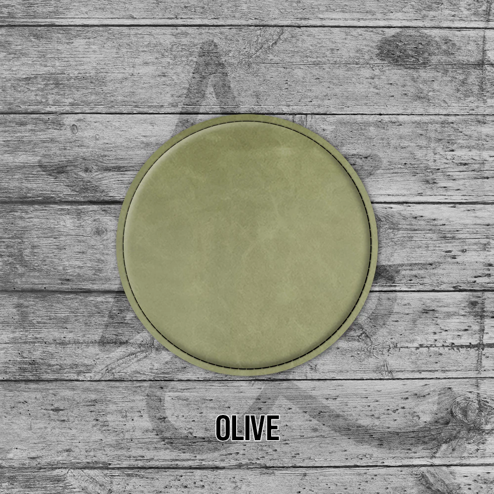 Coasters (6pk of 4" Circle): Heritage Collection Premium Leatherette® - Image 8