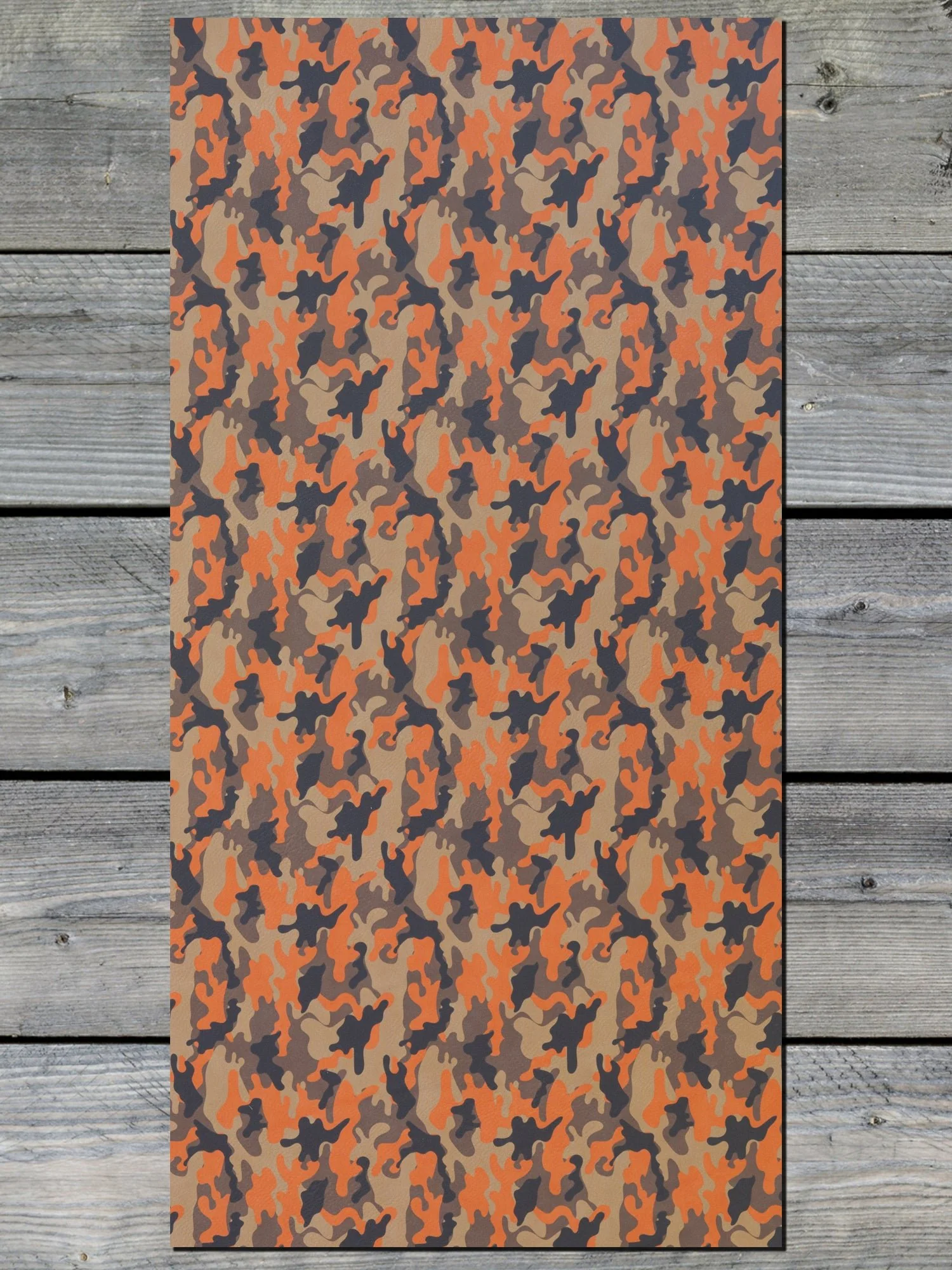 Orange Camo / Black Durra-Bull Premium Leatherette® Sheets (12x24) - Image 3