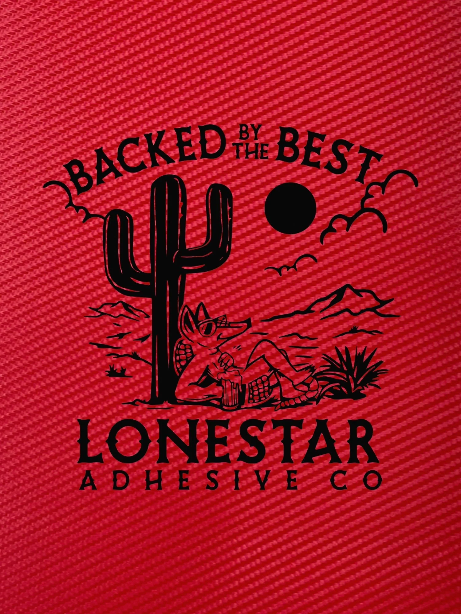 Self-Adhering Red Carbon Fiber Durra-Bull Premium Leatherette® Sheets - Image 2
